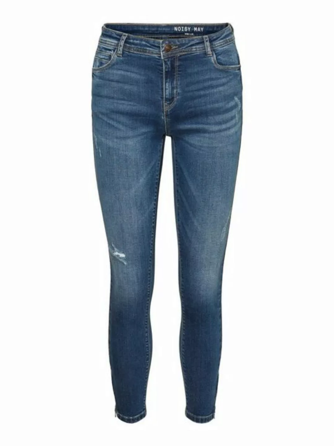 Noisy May Damen Jeans NMKIMMY NW ANK DART AZ157 Slim Fit Blau Medium Blue D günstig online kaufen