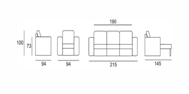 Xlmoebel Sofa Neuware Komplettes Set Designer Sofa Couch im 70er-Stil mit P günstig online kaufen