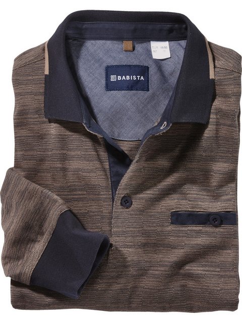 Babista Langarm-Poloshirt ALRENTI mit Jacquardmuster günstig online kaufen