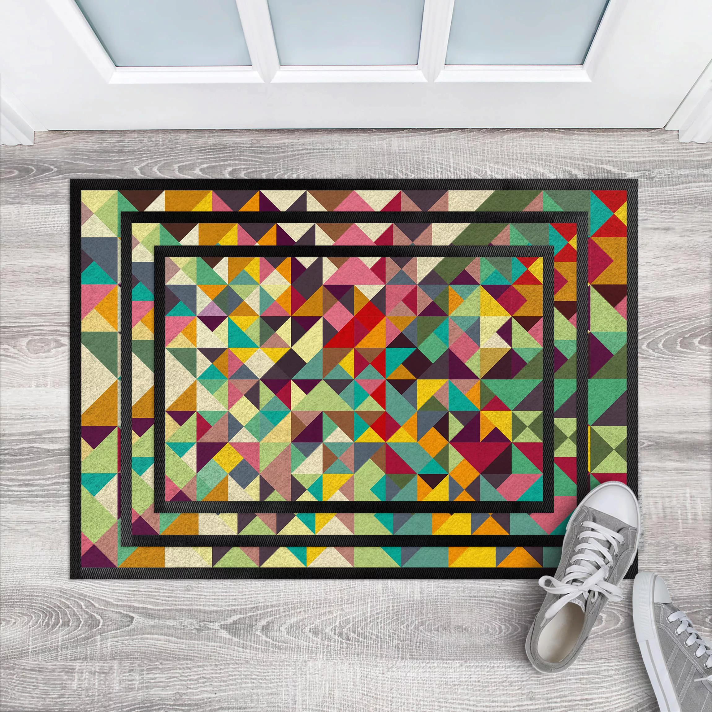 Fußmatte Muster & Textur Colorful Geometry günstig online kaufen