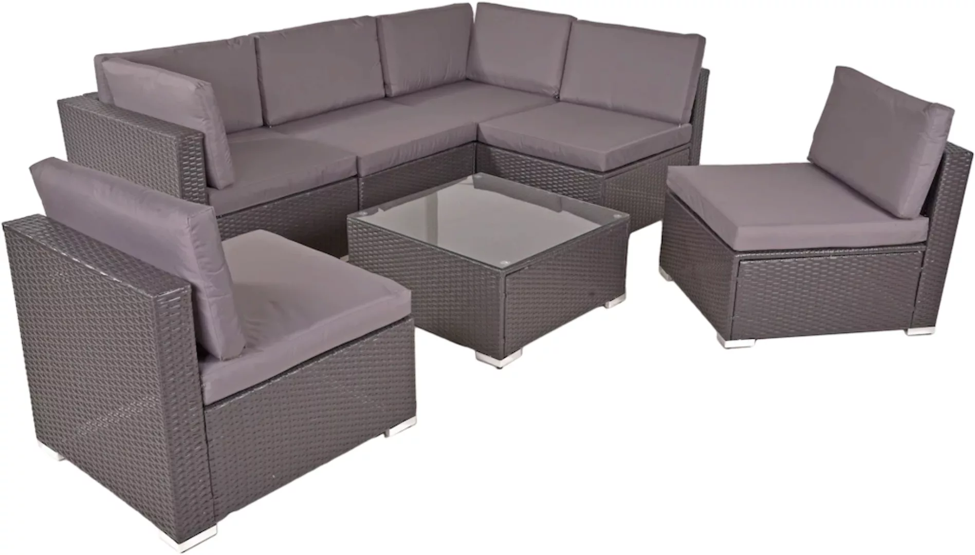 Garden Pleasure Gartenlounge-Set "SANSIBAR", (7 tlg.) günstig online kaufen