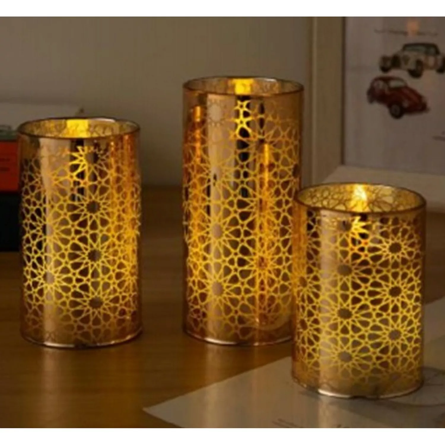 Leonique LED-Kerze "Jarle, Weihnachtsdeko", Ø ca. 7,5 cm, aus Echtwachs, un günstig online kaufen