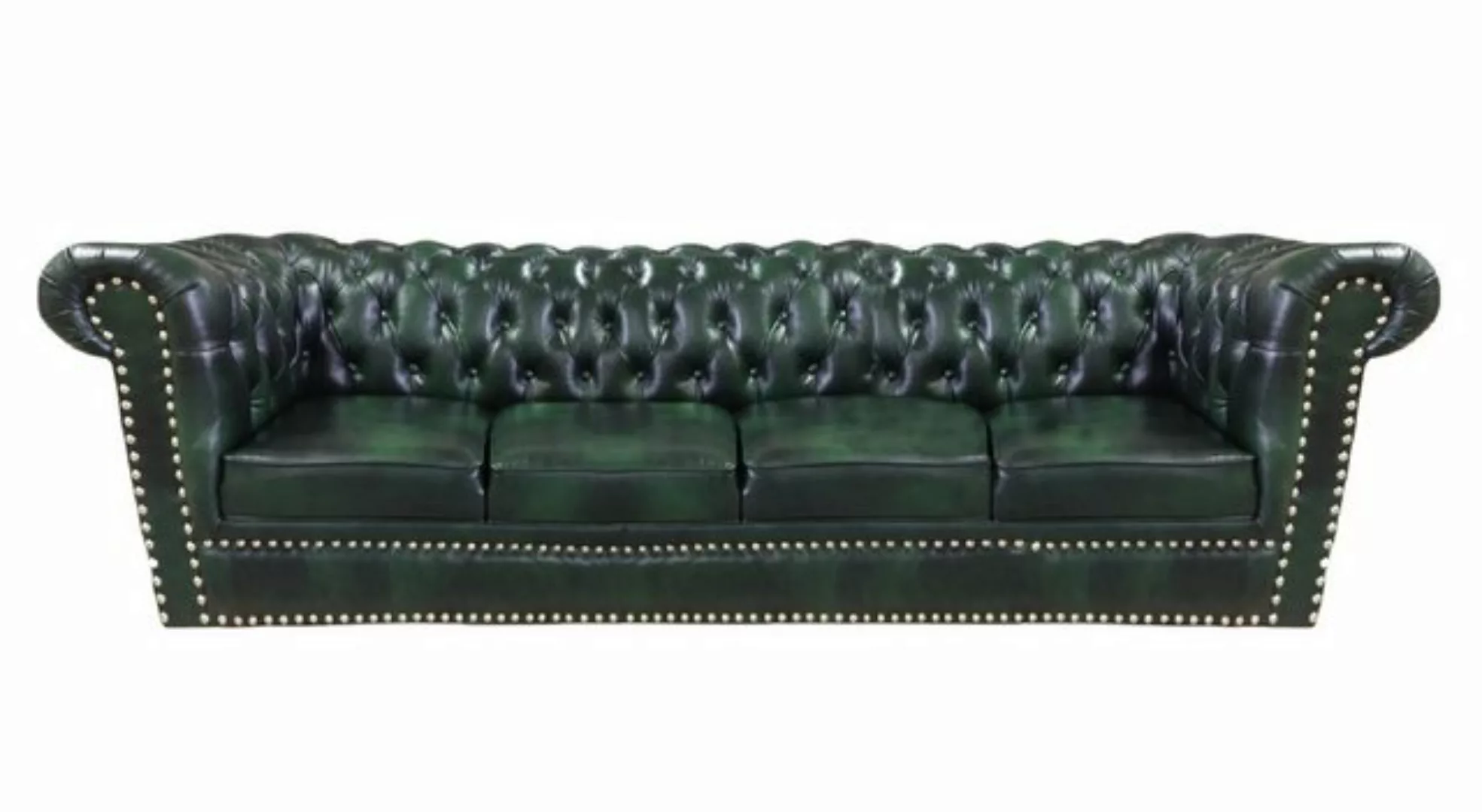 JVmoebel 4-Sitzer Luxus Viersitzer Sofa Couch Leder Chesterfield Wohnzimmer günstig online kaufen