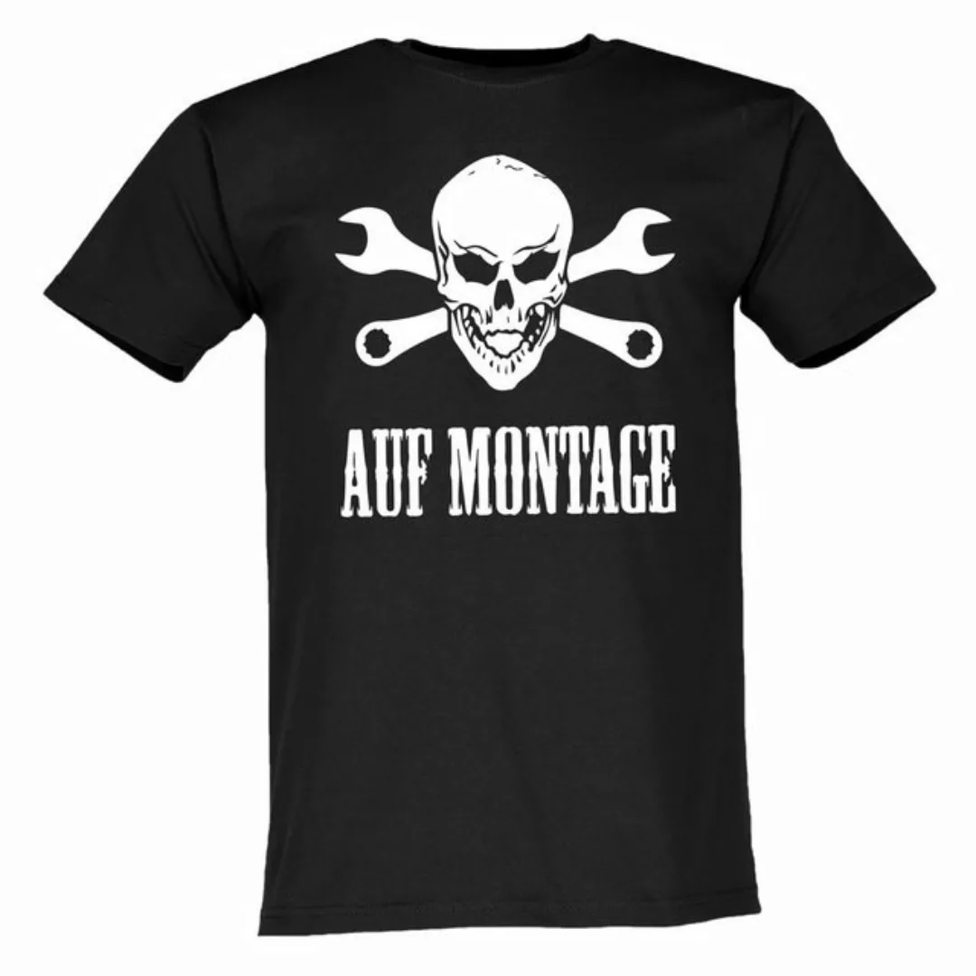 Lustige & Witzige T-Shirts T-Shirt T-Shirt Auf Montage Fun-Shirt Party Logo günstig online kaufen