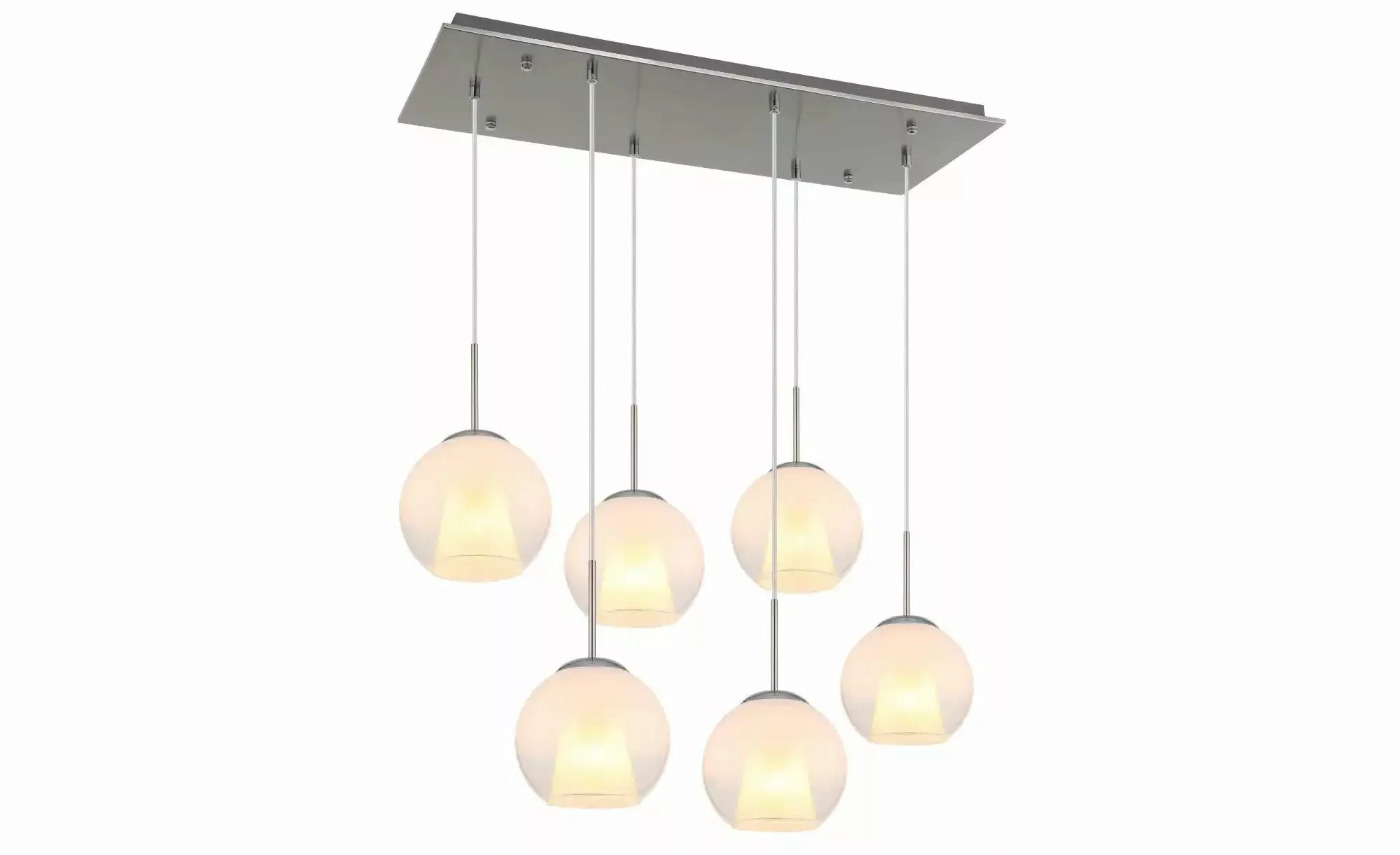 Globo Lighting Pendelleuchte   ¦ silber ¦ Maße (cm): B: 90 H: 120 Lampen & günstig online kaufen
