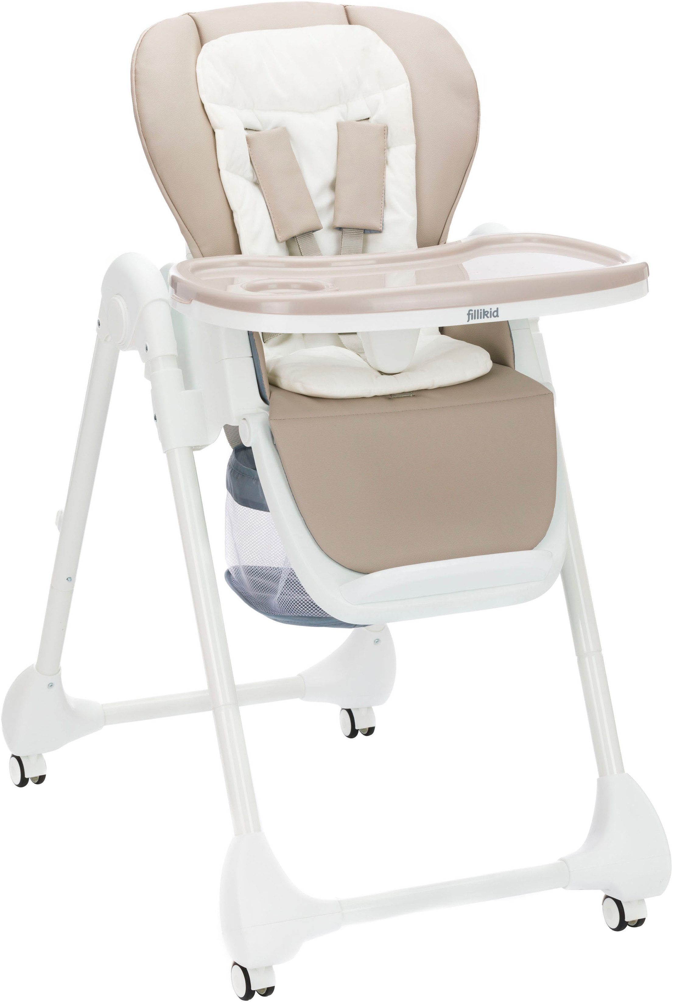 Fillikid Hochstuhl Mio, weiß/taupe günstig online kaufen