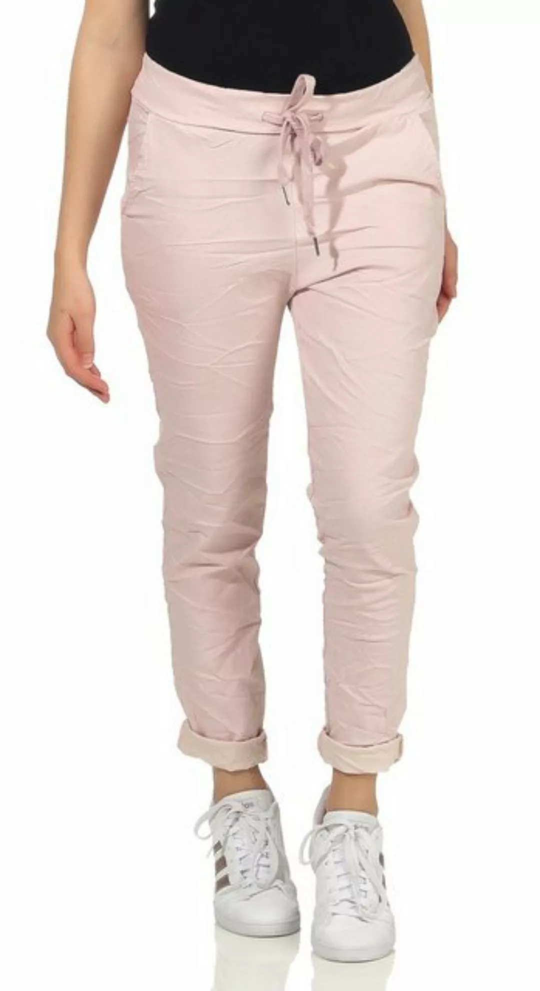 CLEO STYLE Stoffhose Damen Jogginghose 88 Rosa günstig online kaufen