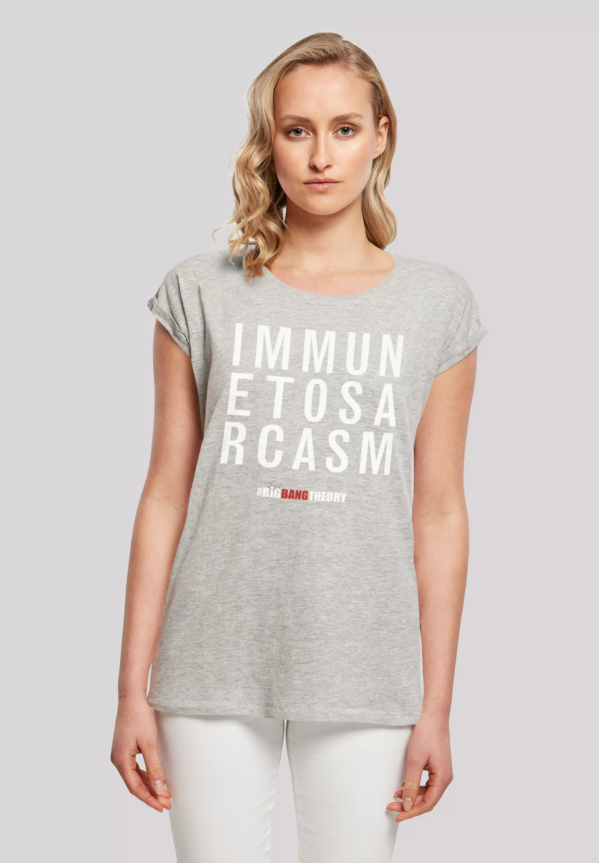 F4NT4STIC T-Shirt "Big Bang Theory Immune To Sarcasm", Damen,Premium Merch, günstig online kaufen