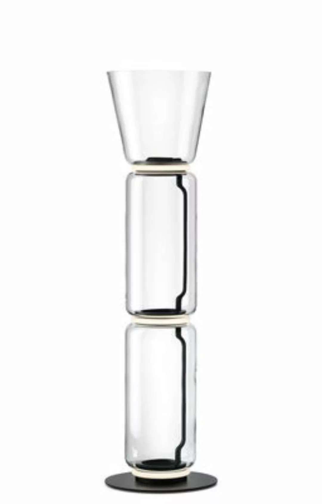 Bodenleuchte Noctambule Cône n°2 glas transparent / LED - Ø 36 x H 144 cm - günstig online kaufen