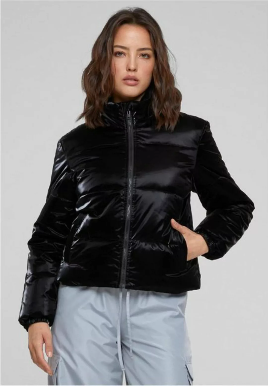 URBAN CLASSICS Outdoorjacke Ladies Shark Skin Puffer Jacket Damen Pufferjac günstig online kaufen
