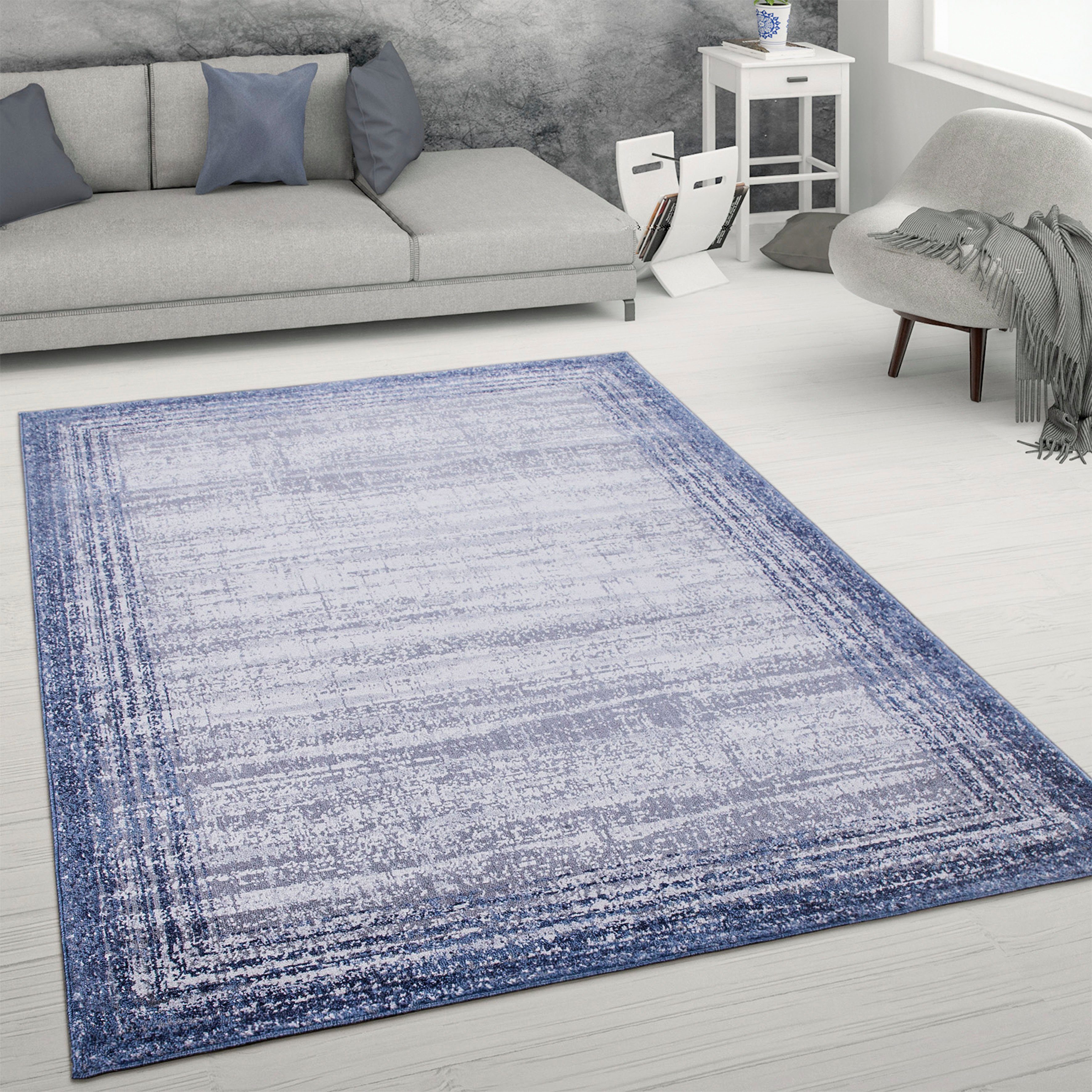 Paco Home Teppich »Catania 842«, rechteckig, 13 mm Höhe, Kurzflor, meliert, günstig online kaufen