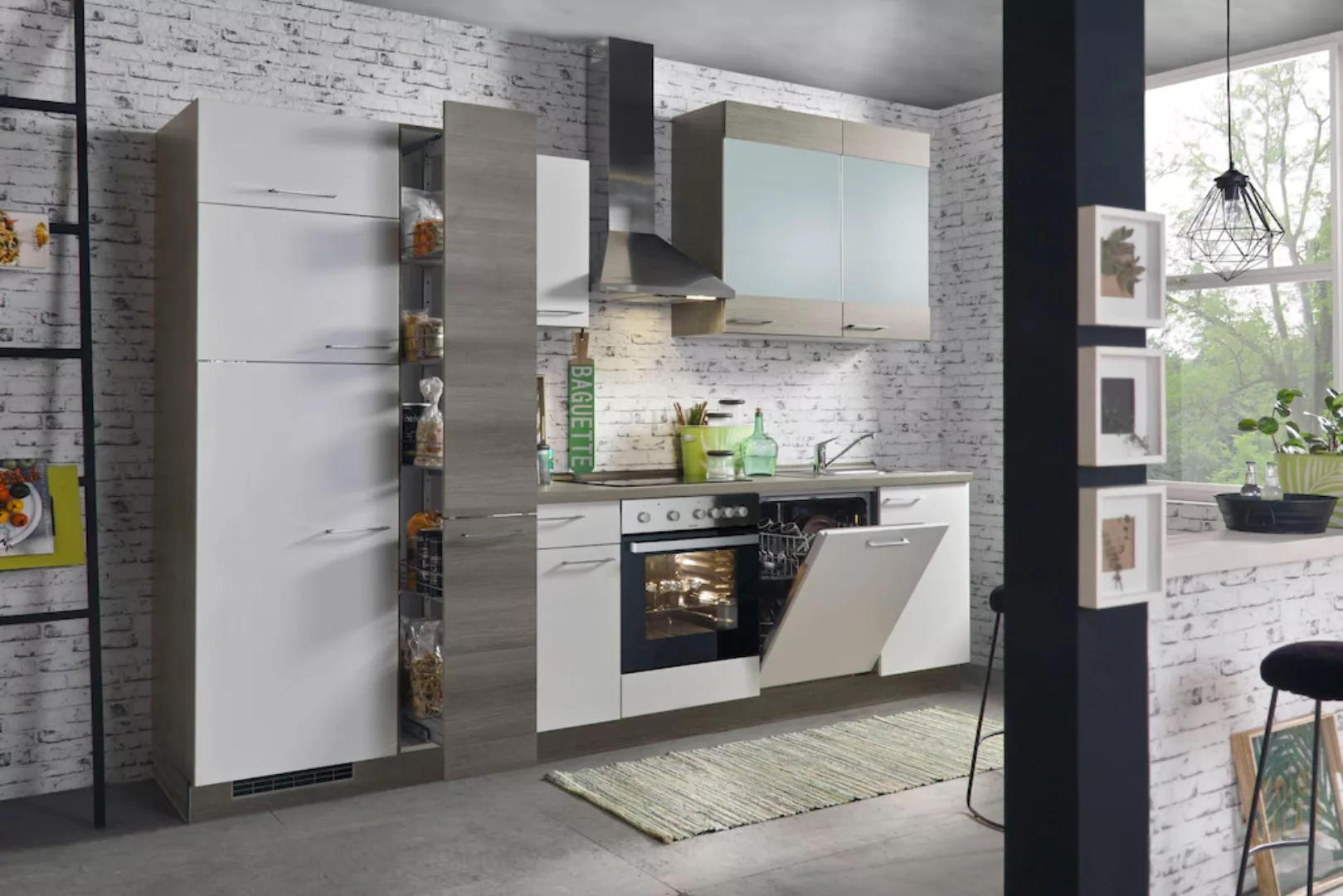 Express Küchen Küchenzeile "Trea", vormontiert, mit Vollauszug und Soft-Clo günstig online kaufen