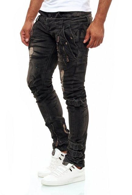 KINGZ Slim-fit-Jeans mit tollen Akzenten günstig online kaufen