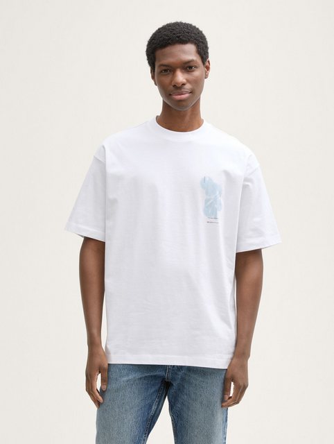 TOM TAILOR Denim T-Shirt Oversize T-Shirt mit Rückenprint günstig online kaufen