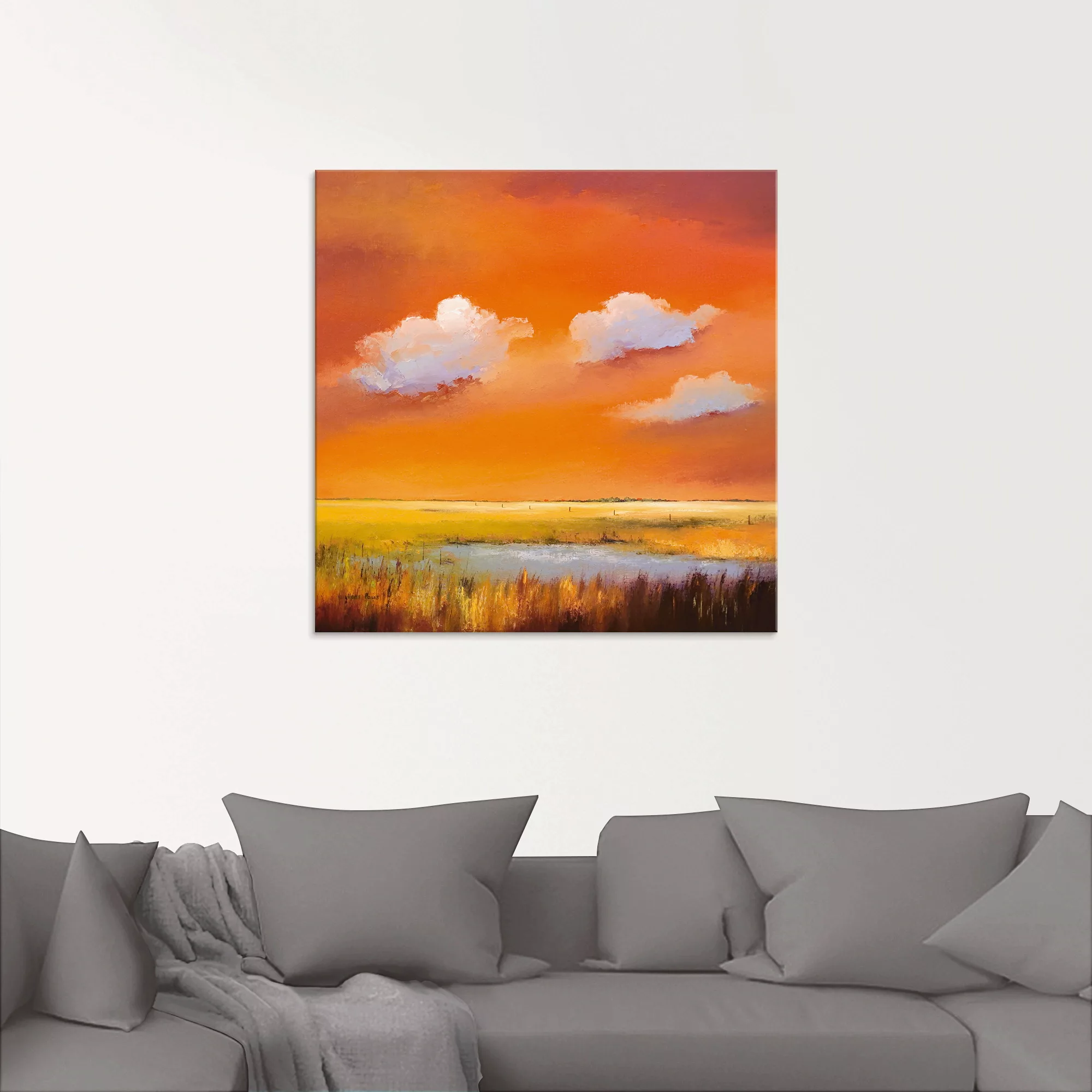 Artland Glasbild "Abend I", Himmel, (1 St.), in verschiedenen Größen günstig online kaufen