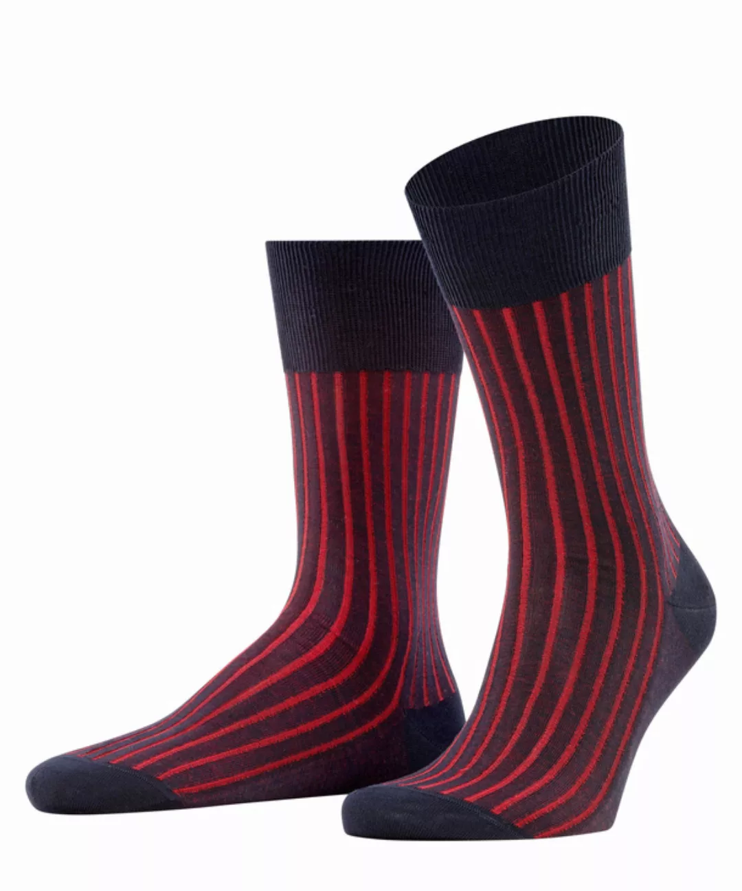 FALKE Shadow Herren Socken, 39-40, Blau, Rippe, Baumwolle, 14648-637603 günstig online kaufen