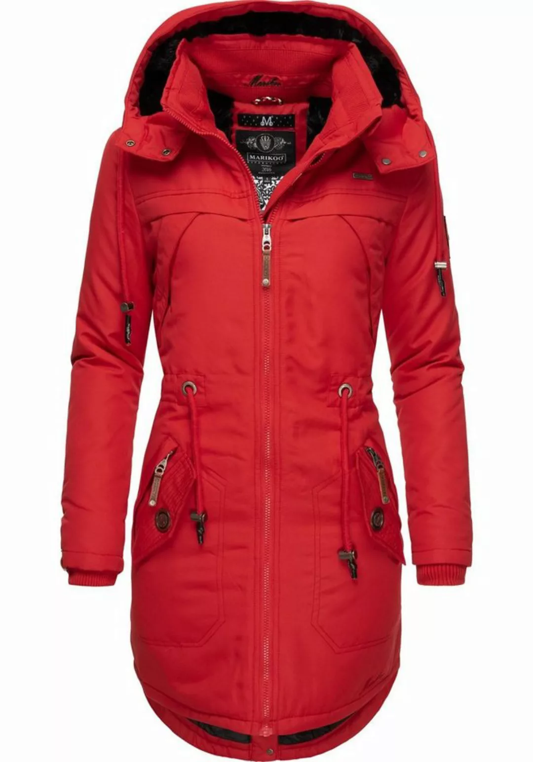 Marikoo Wintermantel "Kamii", sportlicher Damen Winterparka mit abnehmb. Ka günstig online kaufen