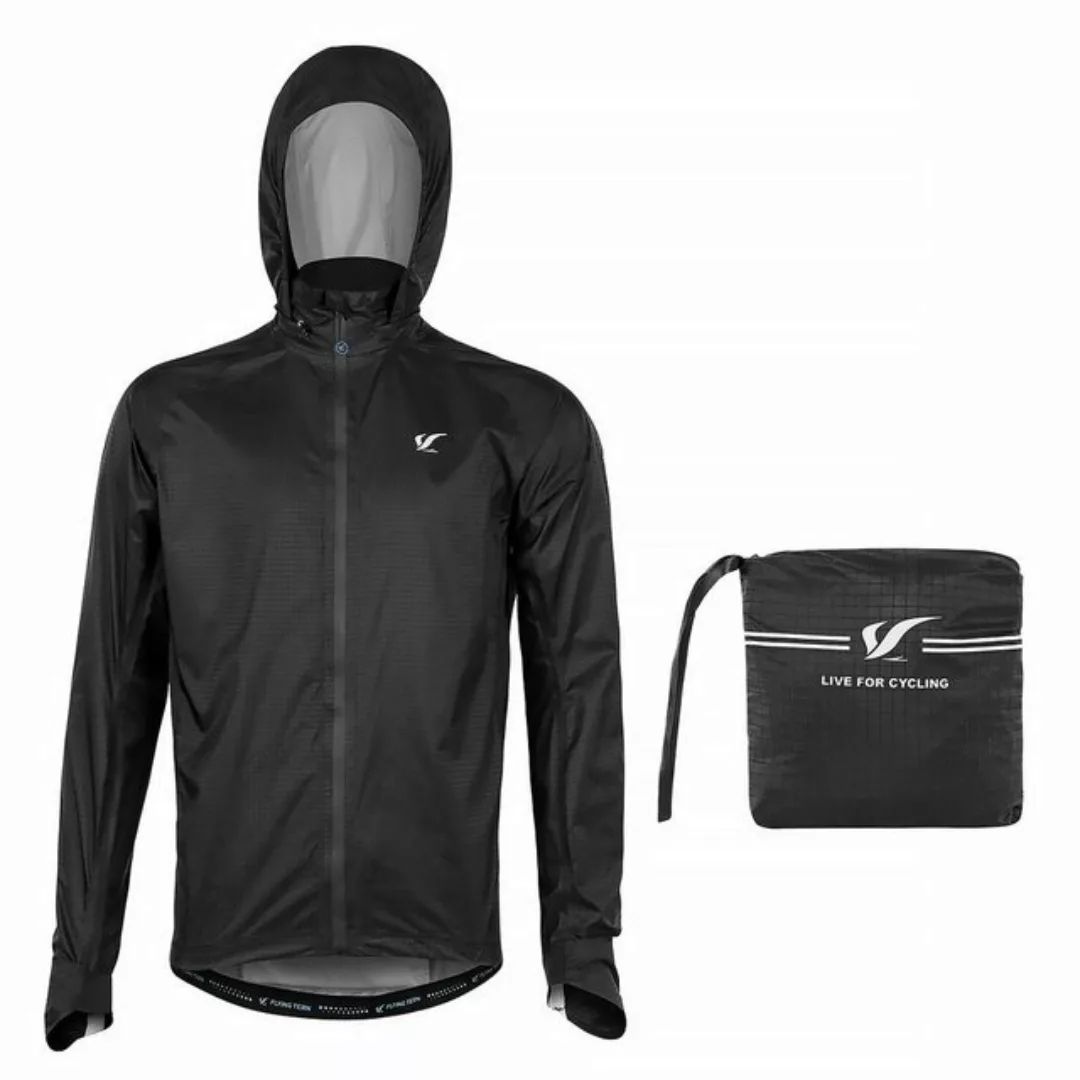 MidGard Fahrradjacke Fahrrad Jacke mit Kapuze, Regenjacke Windjacke Jogging günstig online kaufen