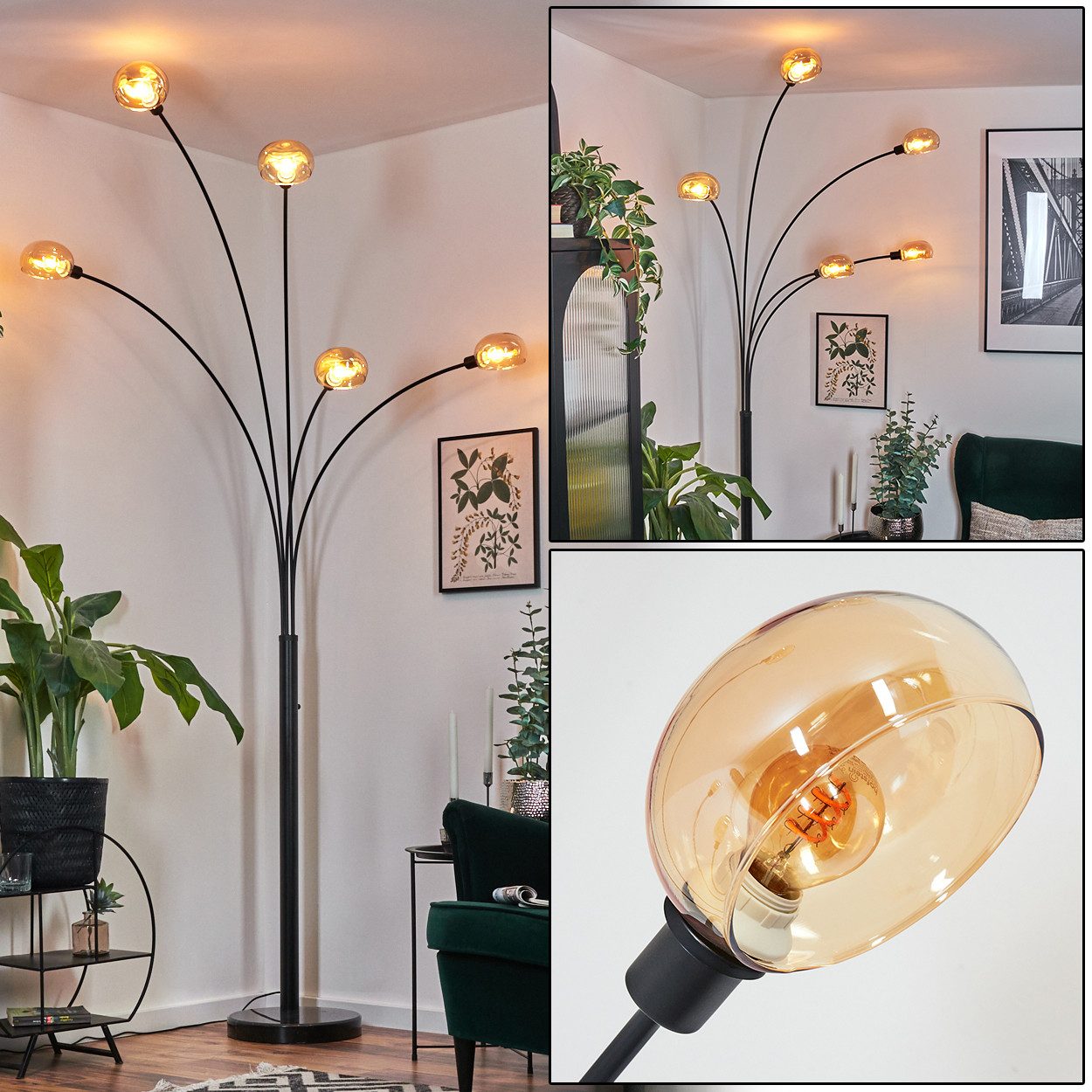 hofstein Stehlampe Stehlampe aus Metall in günstig online kaufen