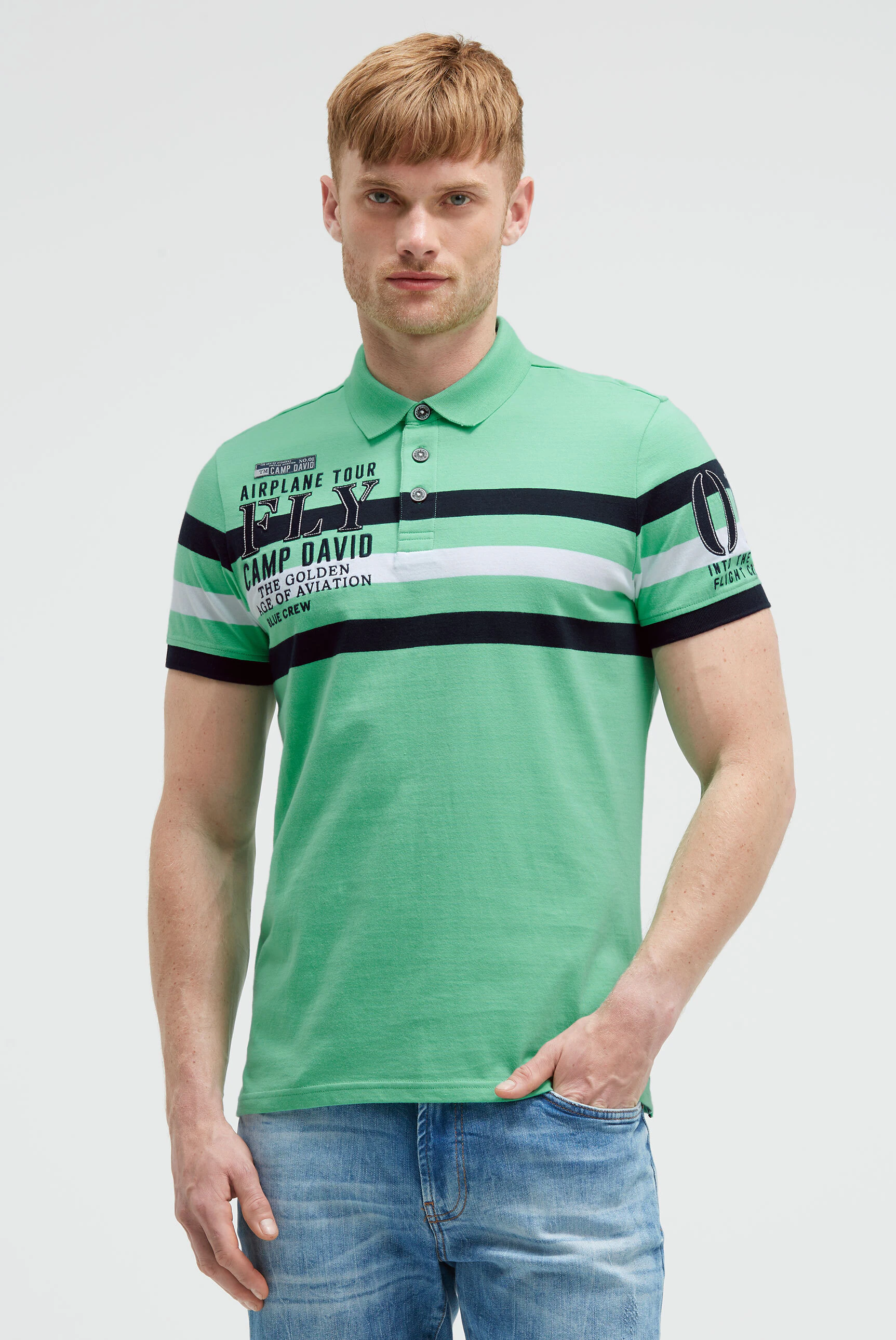 CAMP DAVID Poloshirt, mit Stickerei günstig online kaufen