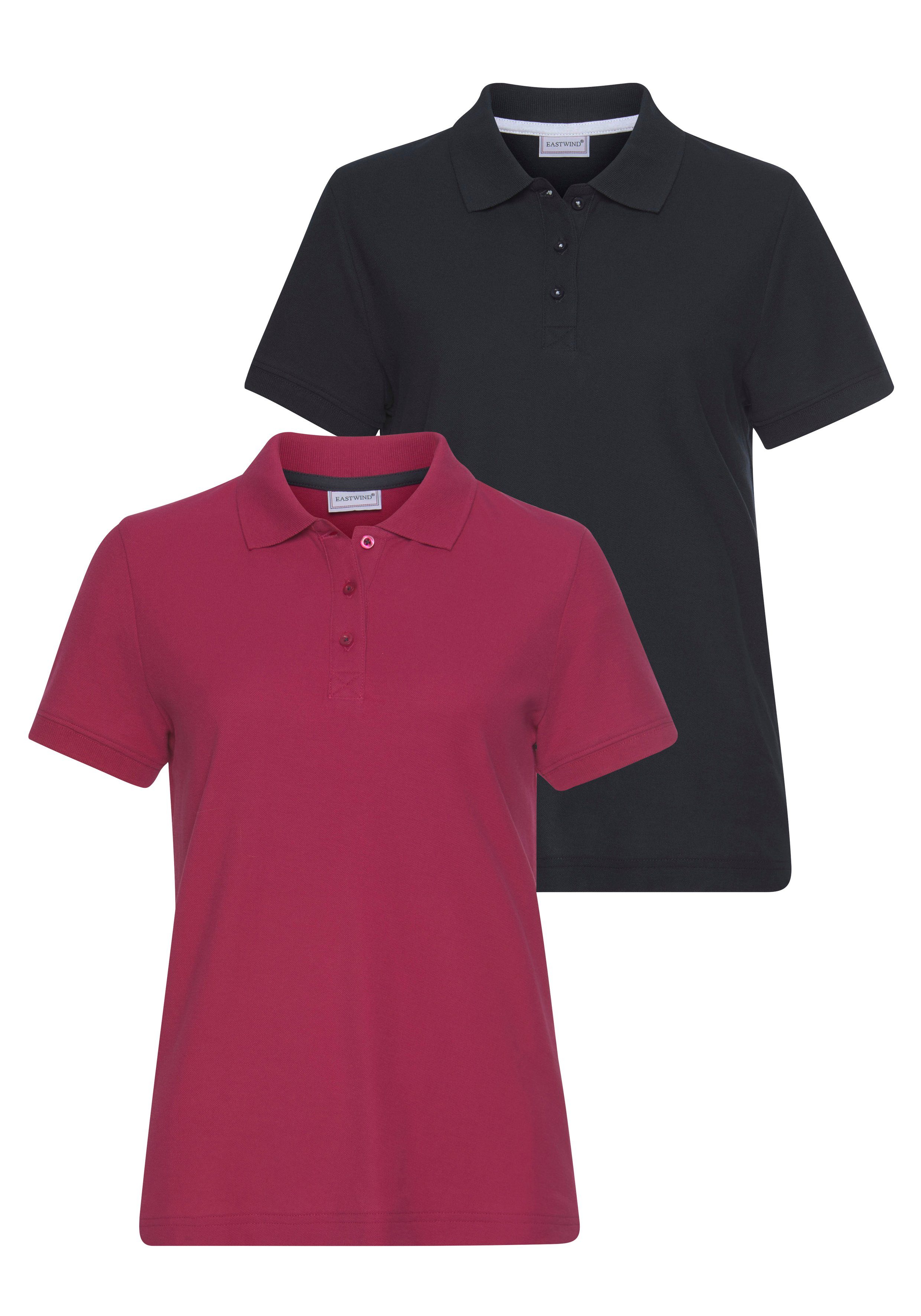 Eastwind Poloshirt, (Packung, 2 tlg., 2er-Pack), Kurzarm, figurumschmeichel günstig online kaufen