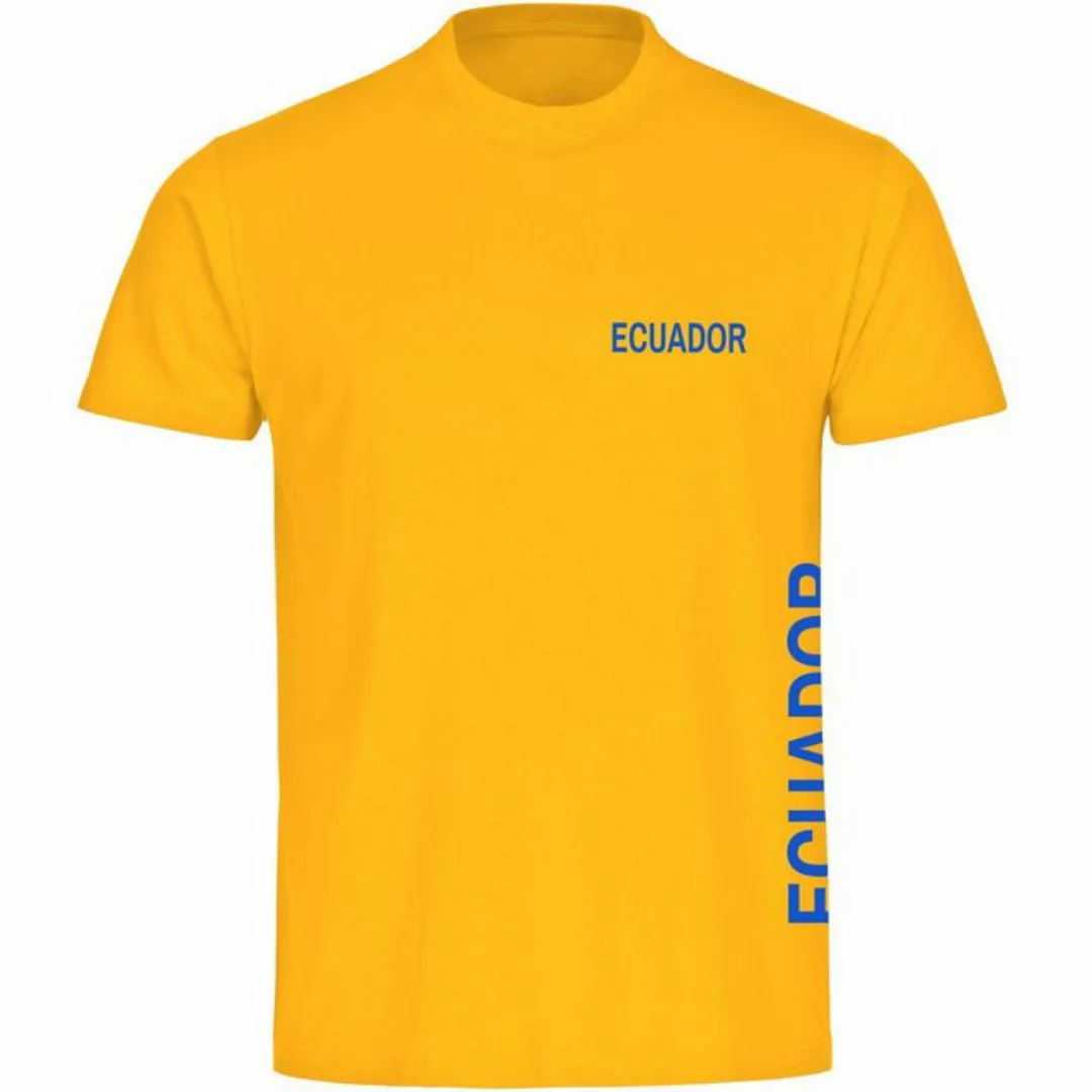 multifanshop T-Shirt Herren Ecuador - Brust & Seite - Männer günstig online kaufen