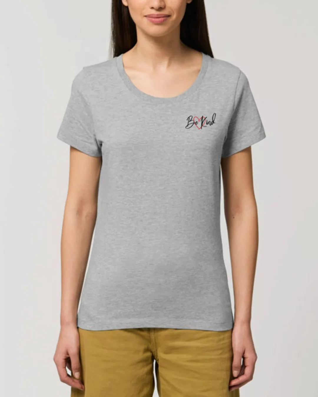 Bio Damen Rundhals T-shirt Amorous "Be Kind" Von Human Family günstig online kaufen