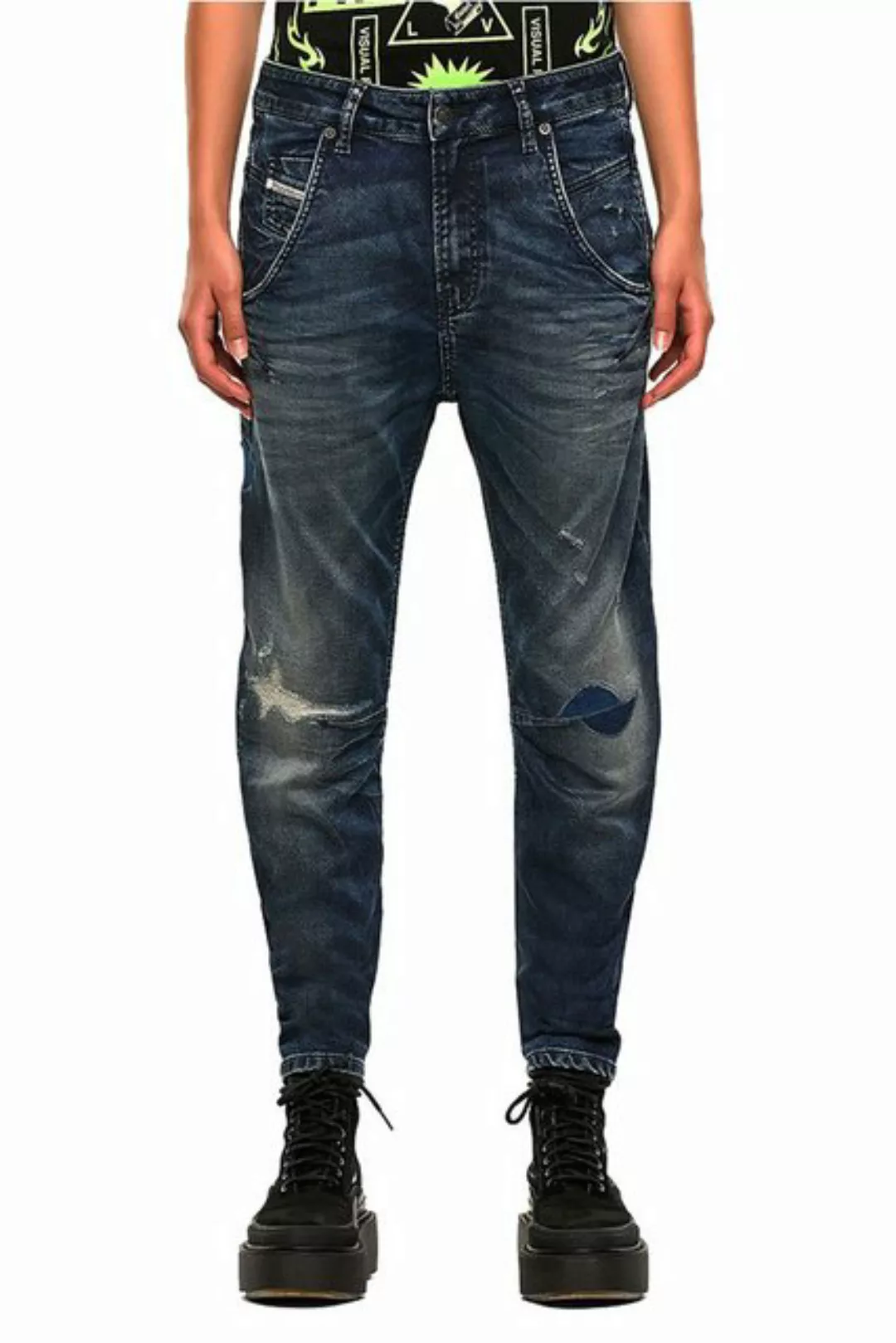 Diesel Boyfriend-Jeans Diesel FAYZA-NE Joggjeans 069NN Damen Jeans Hose Boy günstig online kaufen