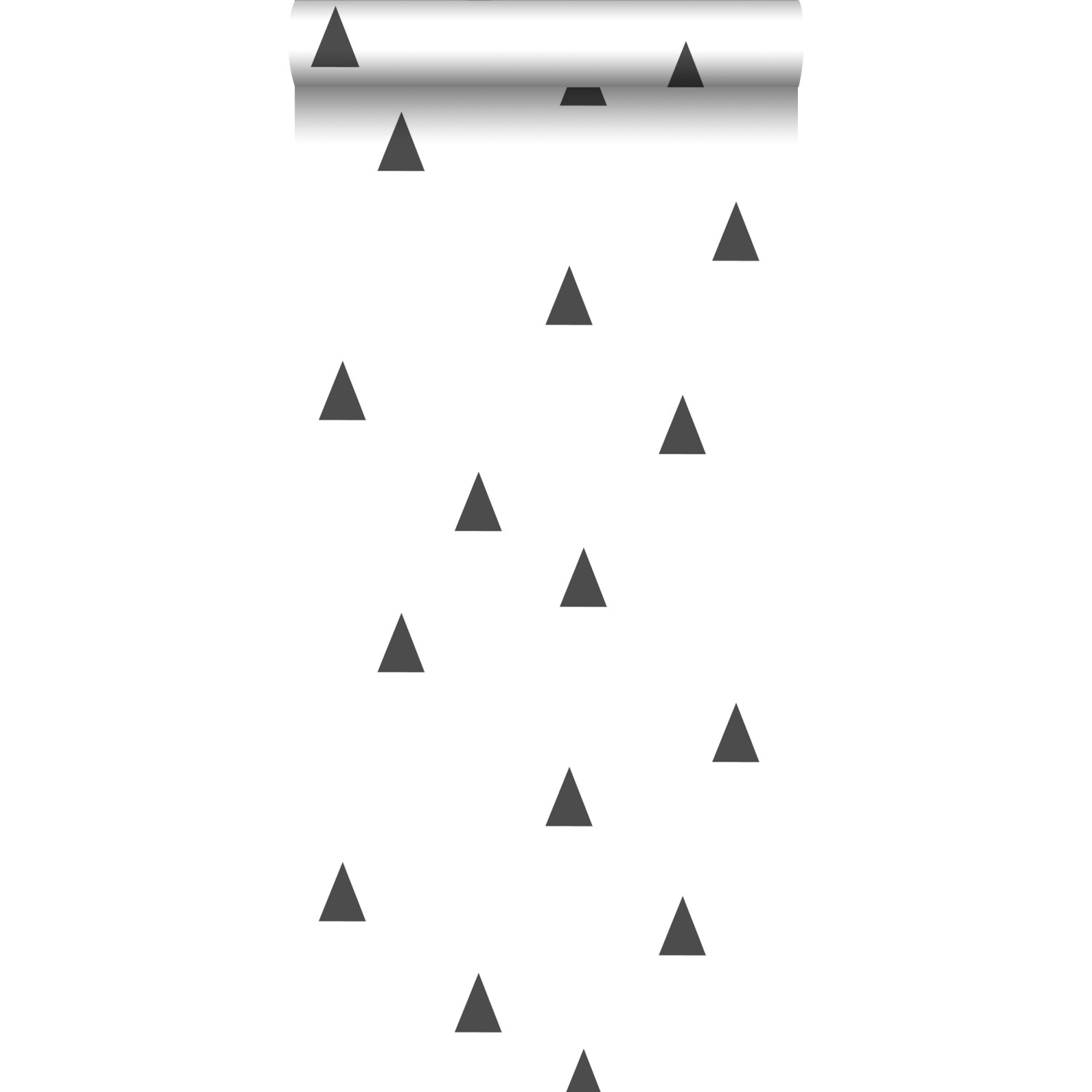 Walls4You Tapete Dreiecke Schwarz-Weiß 53 cm x 10,05 m 935304 günstig online kaufen