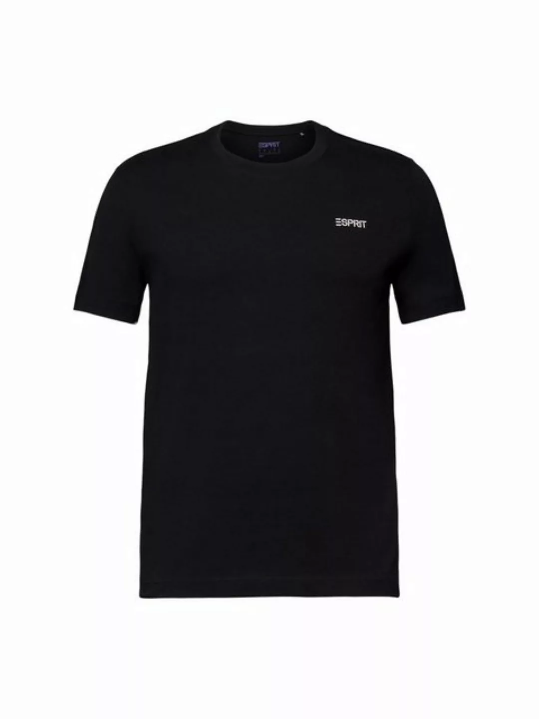 Esprit T-Shirt Logo-T-Shirt aus Baumwolljersey (1-tlg) günstig online kaufen