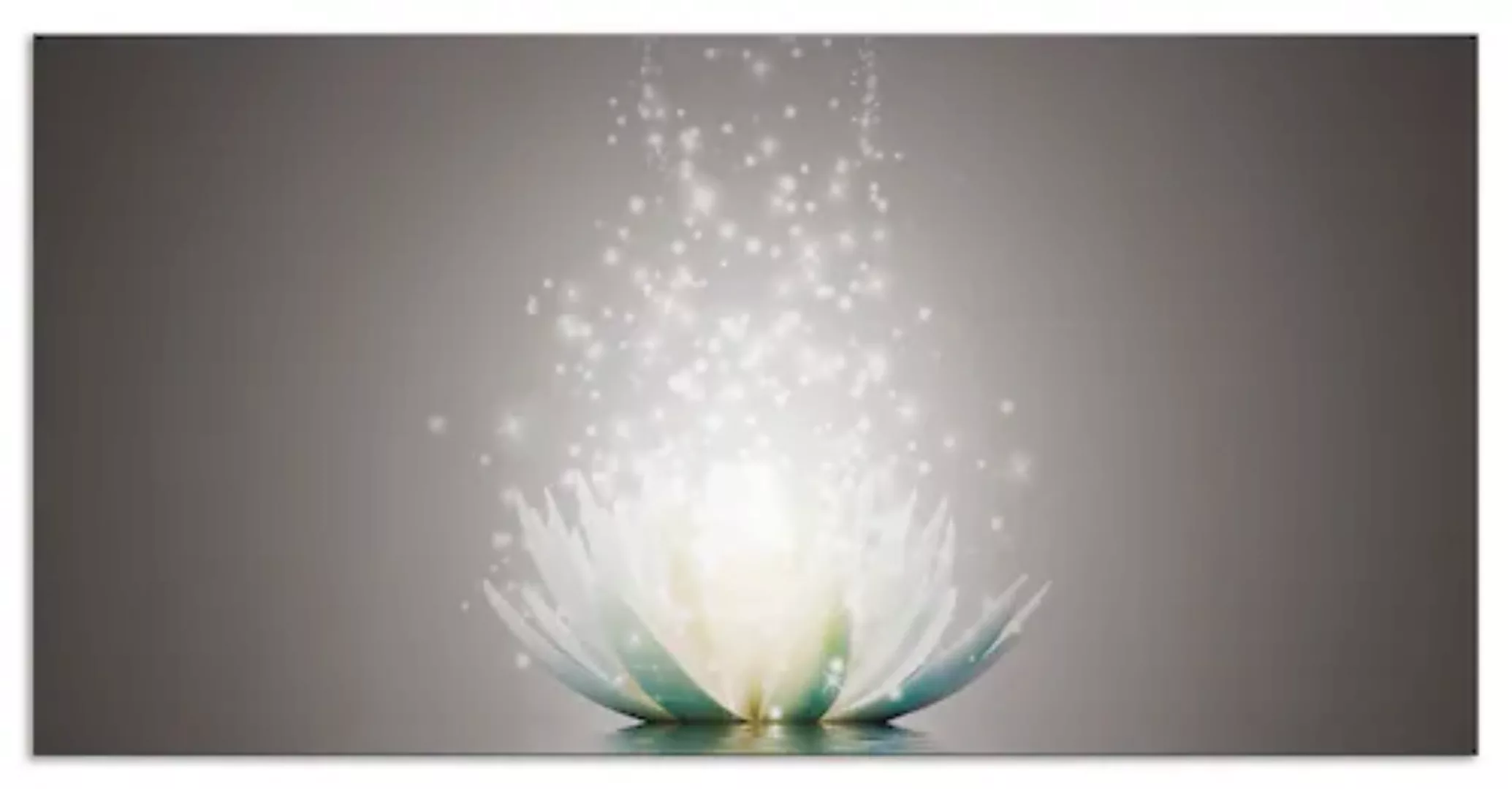Artland Küchenrückwand "Magie der Lotus-Blume", (1 tlg.), Alu Spritzschutz günstig online kaufen