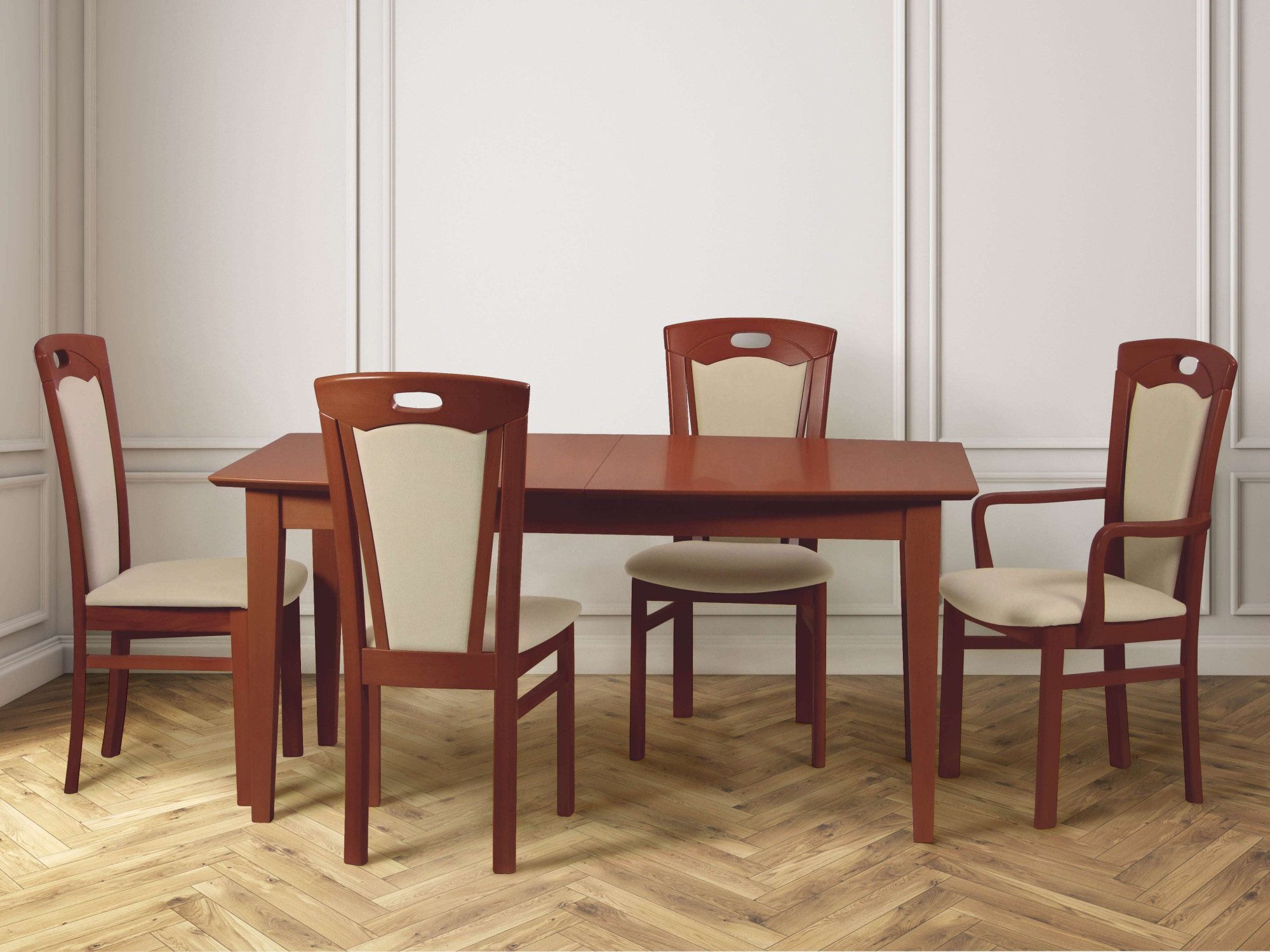 Home affaire Esszimmerstuhl "FERDI Made in Italy, Massivholz", (Set), 2 St. günstig online kaufen