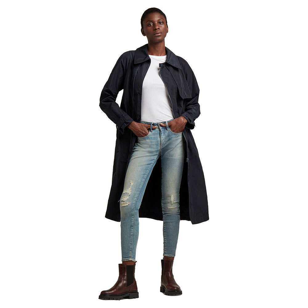 G-star Long Trench Jacke L Mazarine Blue günstig online kaufen