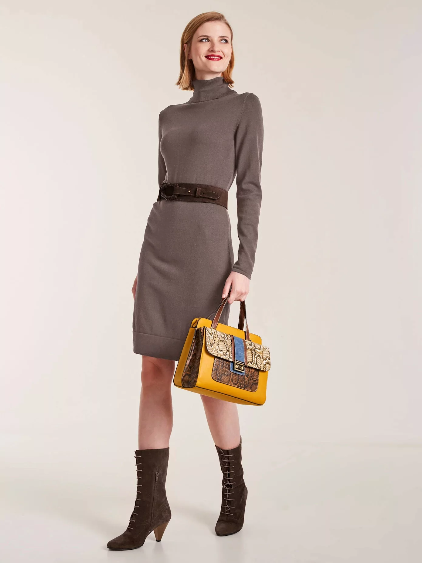 heine Strickkleid "Rollkragen-Kleid" günstig online kaufen