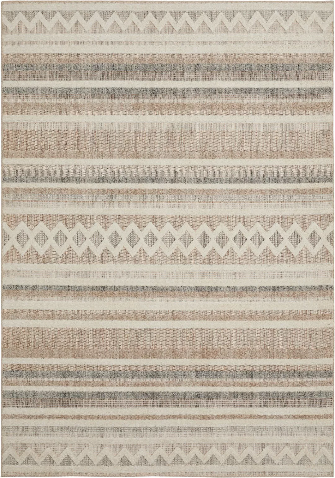 LUXOR living Teppich »Crosby«, rechteckig, 7 mm Höhe, Rauten Design, Boho-S günstig online kaufen