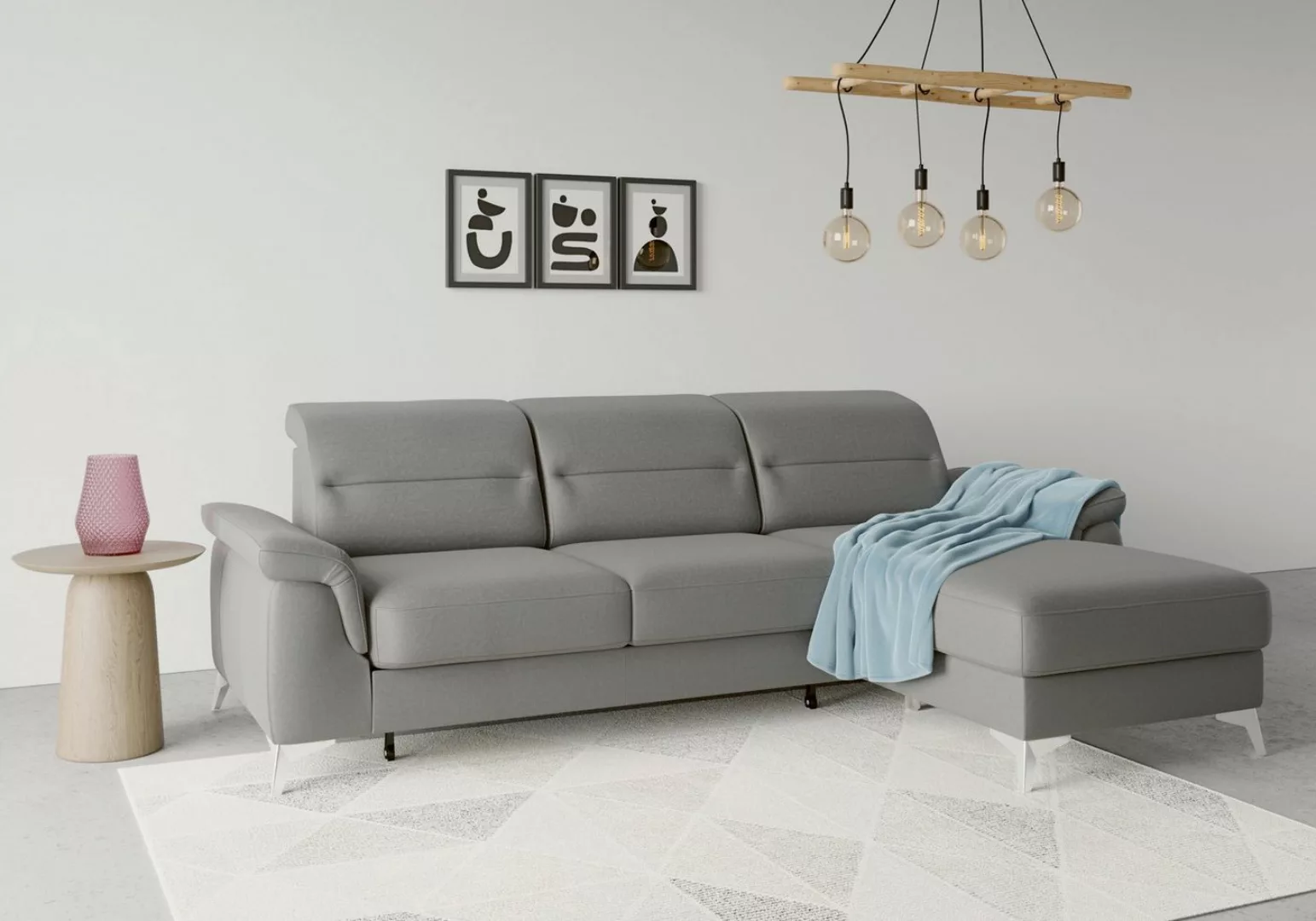 sit&more Ecksofa Sinatra L-Form, mit Recamiere, optinal mit Kopfteilverstel günstig online kaufen