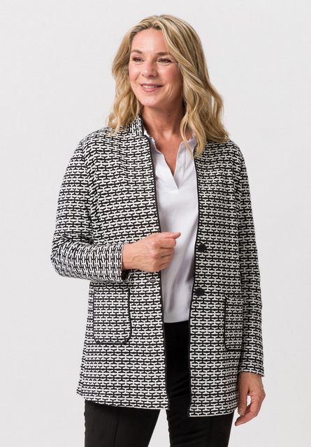 FRANK WALDER Strickjacke mit modernem Fancy-Strickmuster günstig online kaufen