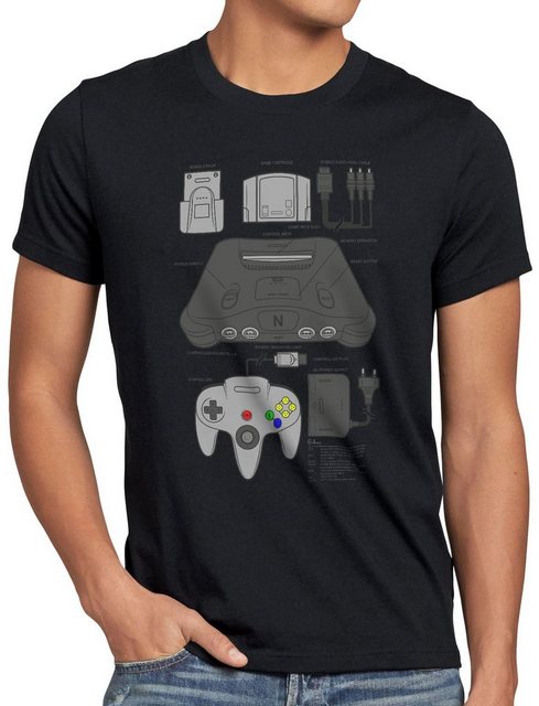 style3 T-Shirt 64 Bit Retro Gamer konsole n64 videospiel nintendo günstig online kaufen