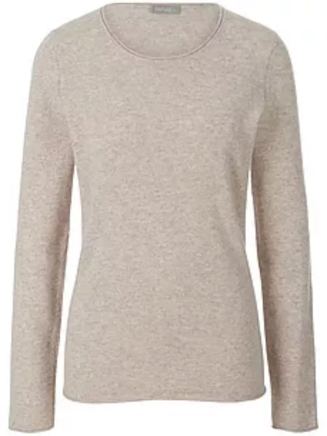 Rundhals-Pullover aus 100% Kaschmir include beige günstig online kaufen