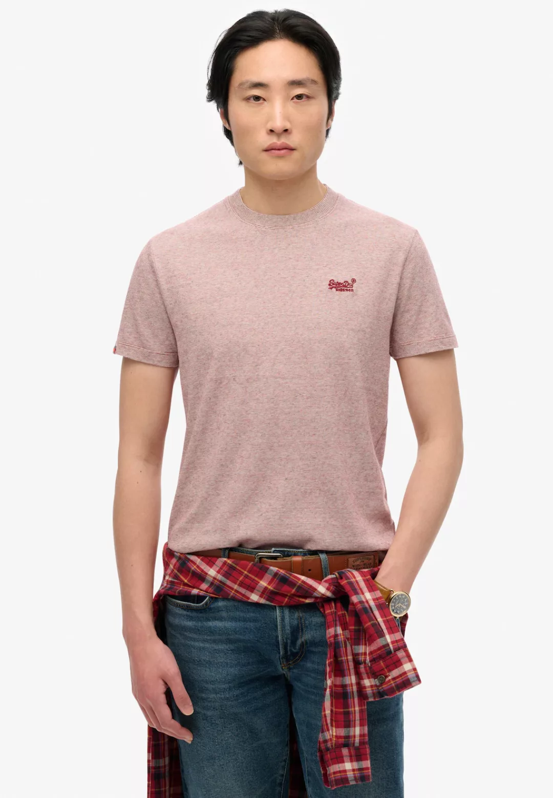 Superdry Rundhalsshirt "Organic Cotton Essential Logo T-Shirt" günstig online kaufen