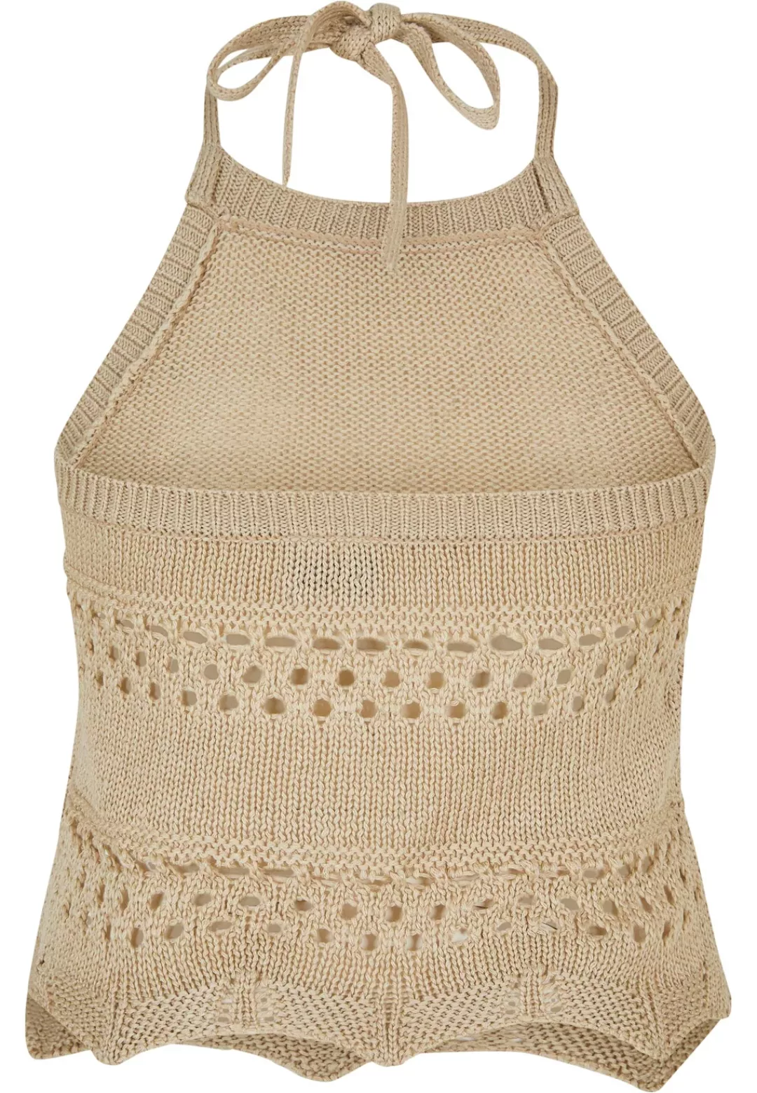 URBAN CLASSICS Muskelshirt "Urban Classics Damen Ladies Short Crochet Knit günstig online kaufen