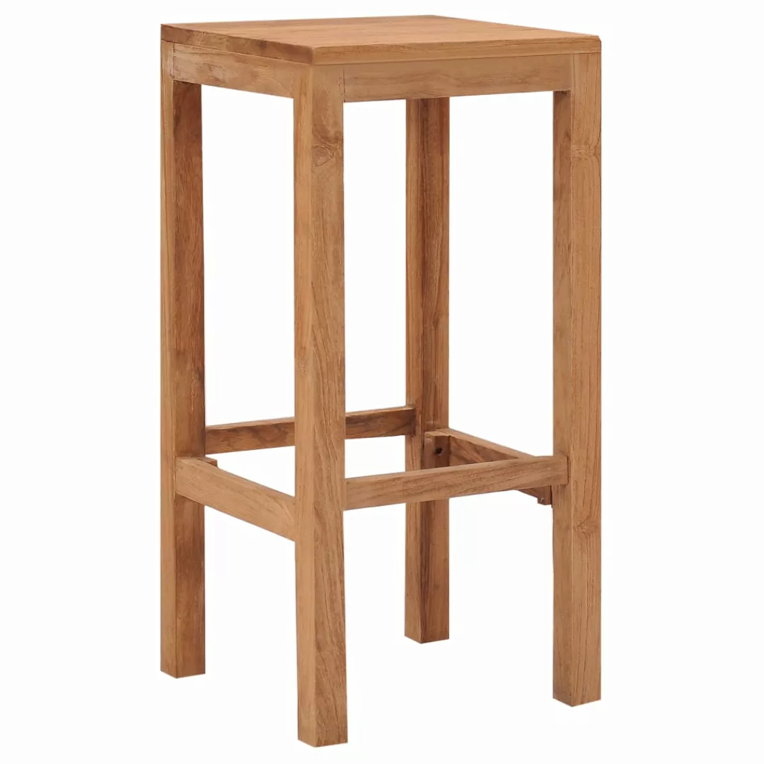 Barhocker 4 Stk. Massivholz Teak günstig online kaufen