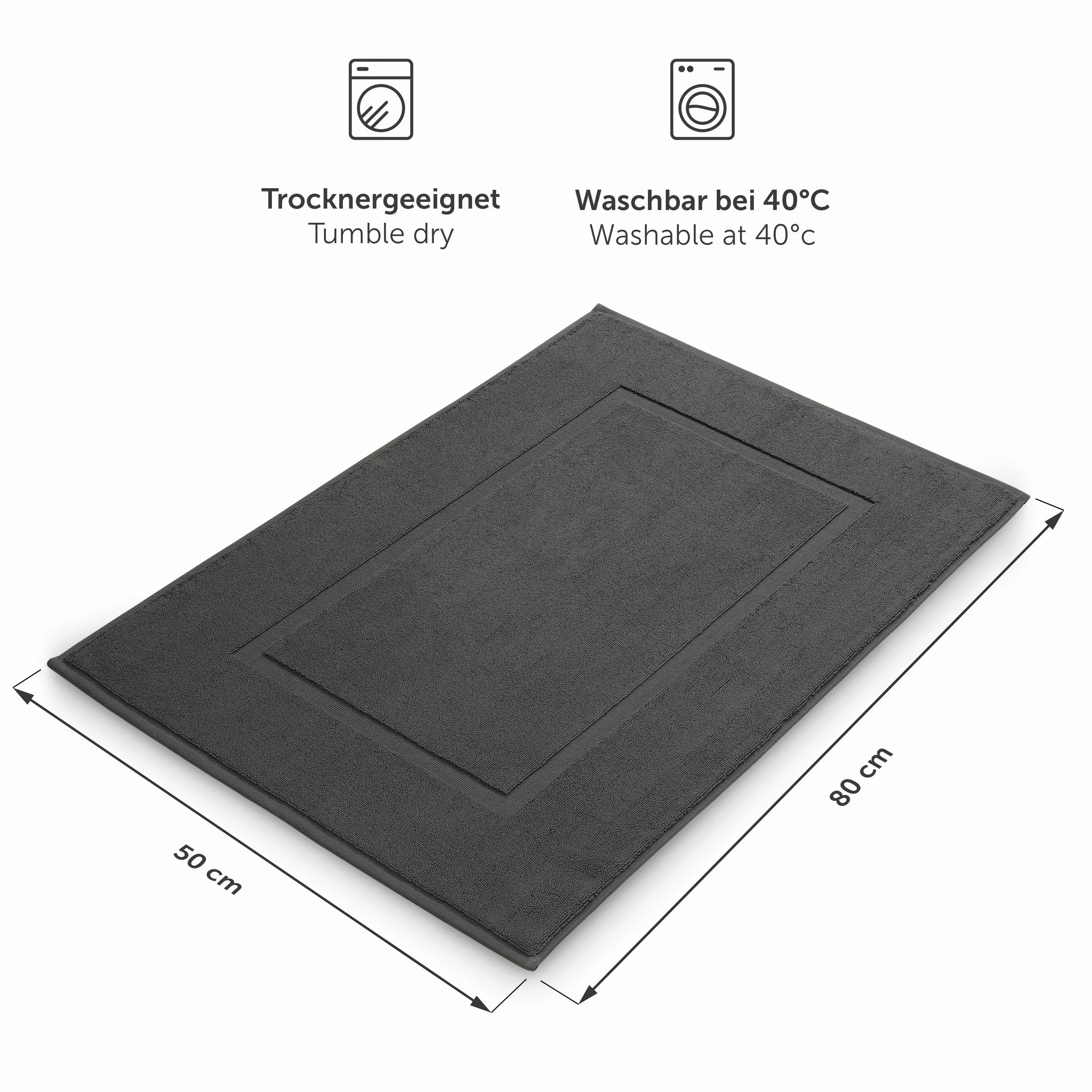 Blumtal Badematte Premium Frottier, schnell trocknend, günstig online kaufen