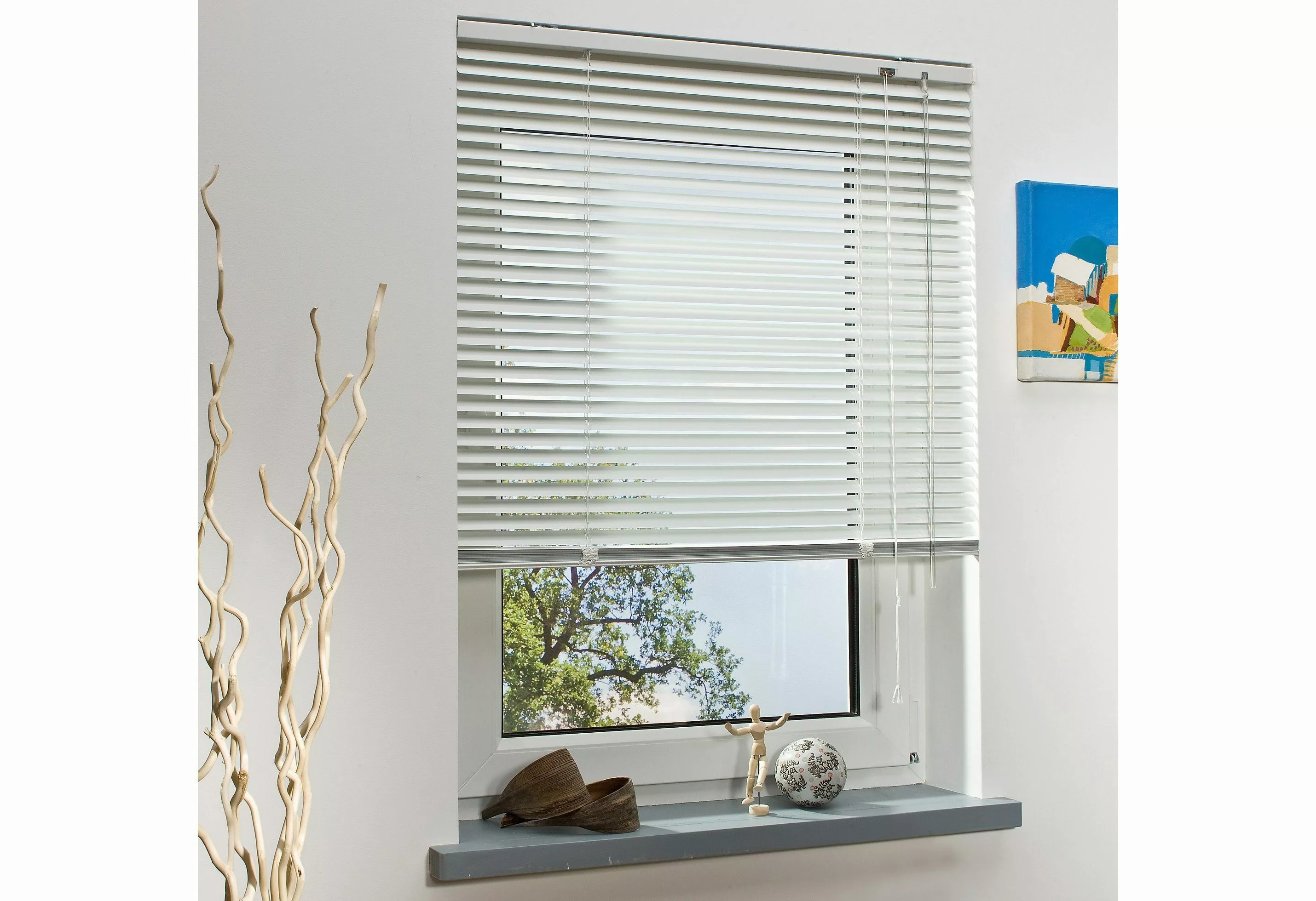 Liedeco Jalousie Aluminium-Jalousie, mit Bohren, freihängend, günstig online kaufen