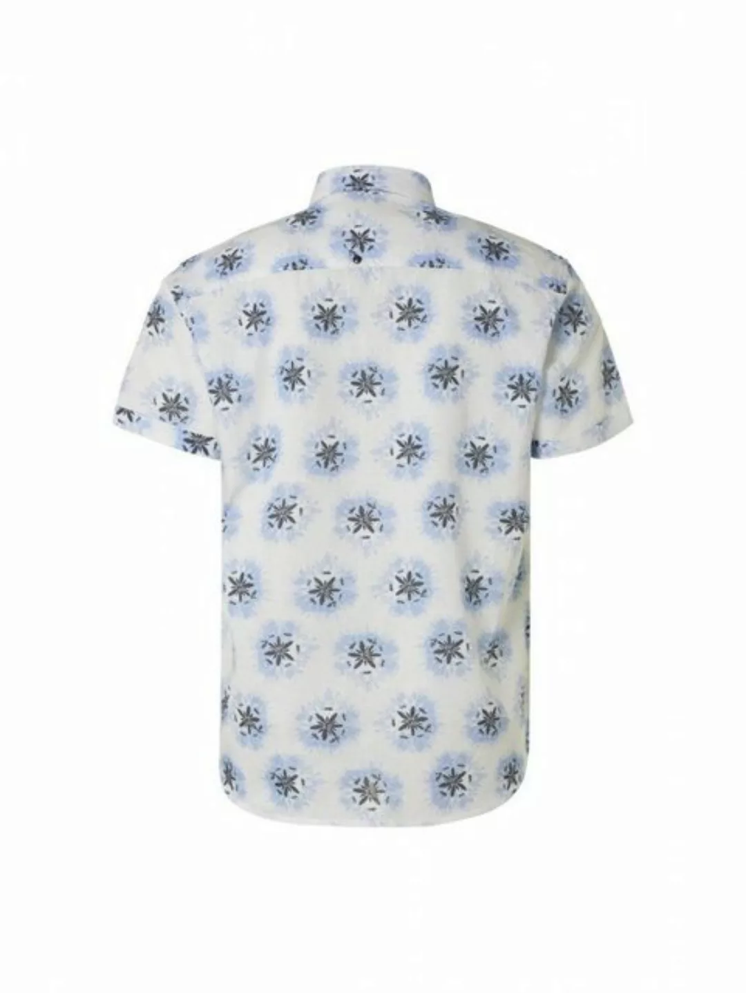 No Excess Short Sleeve Hemd Leinen Streifen Druck - Größe L günstig online kaufen