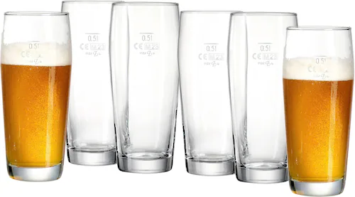 Ritzenhoff & Breker Bierglas »Willi«, (Set, 6 tlg.), 500 ml, 6-teilig günstig online kaufen