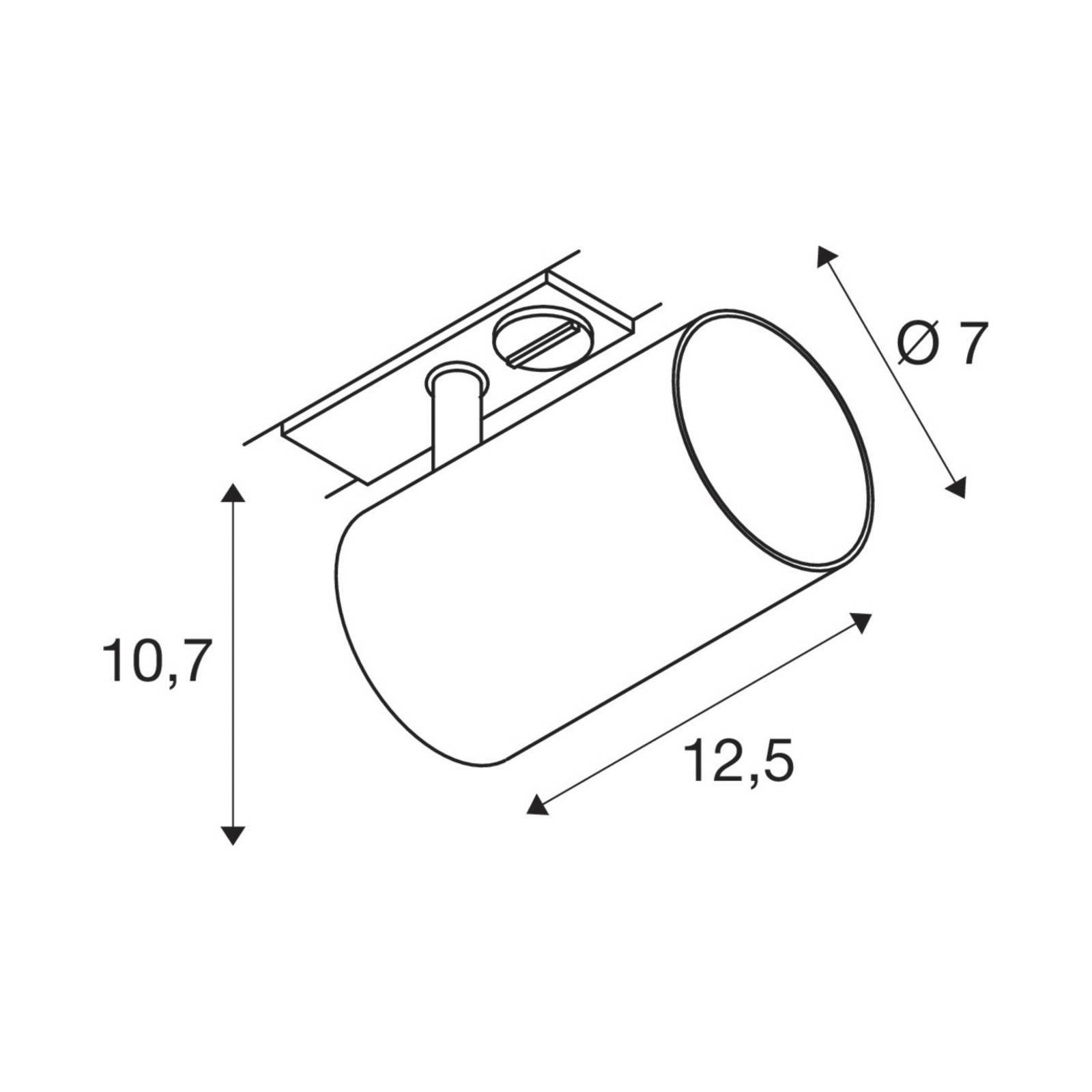 SLV Asto Tube GU10-Spot für 1-Phasen-Schiene weiß günstig online kaufen