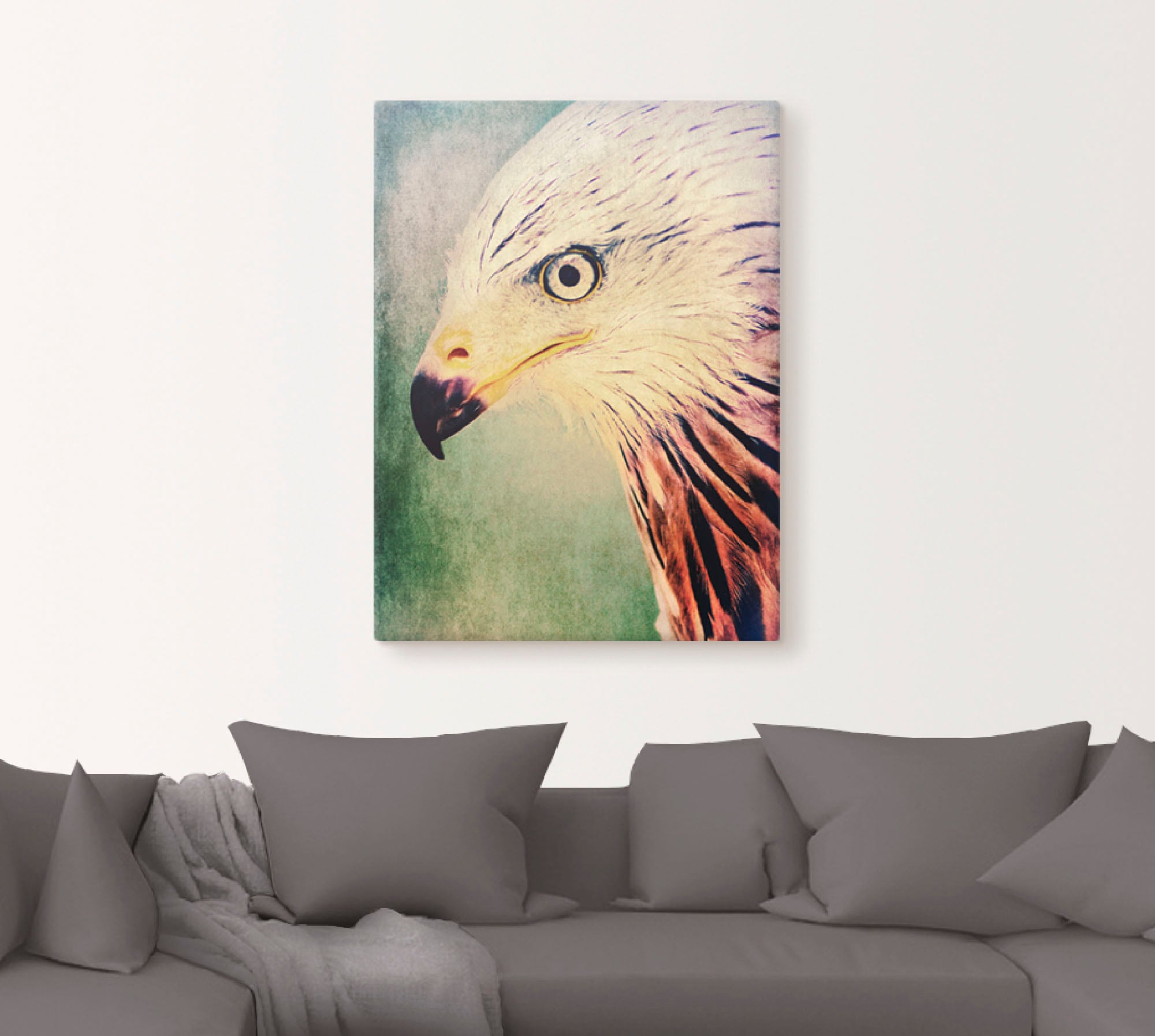 Artland Leinwandbild »Rotmilan«, Vögel, (1 St.), auf Keilrahmen gespannt günstig online kaufen