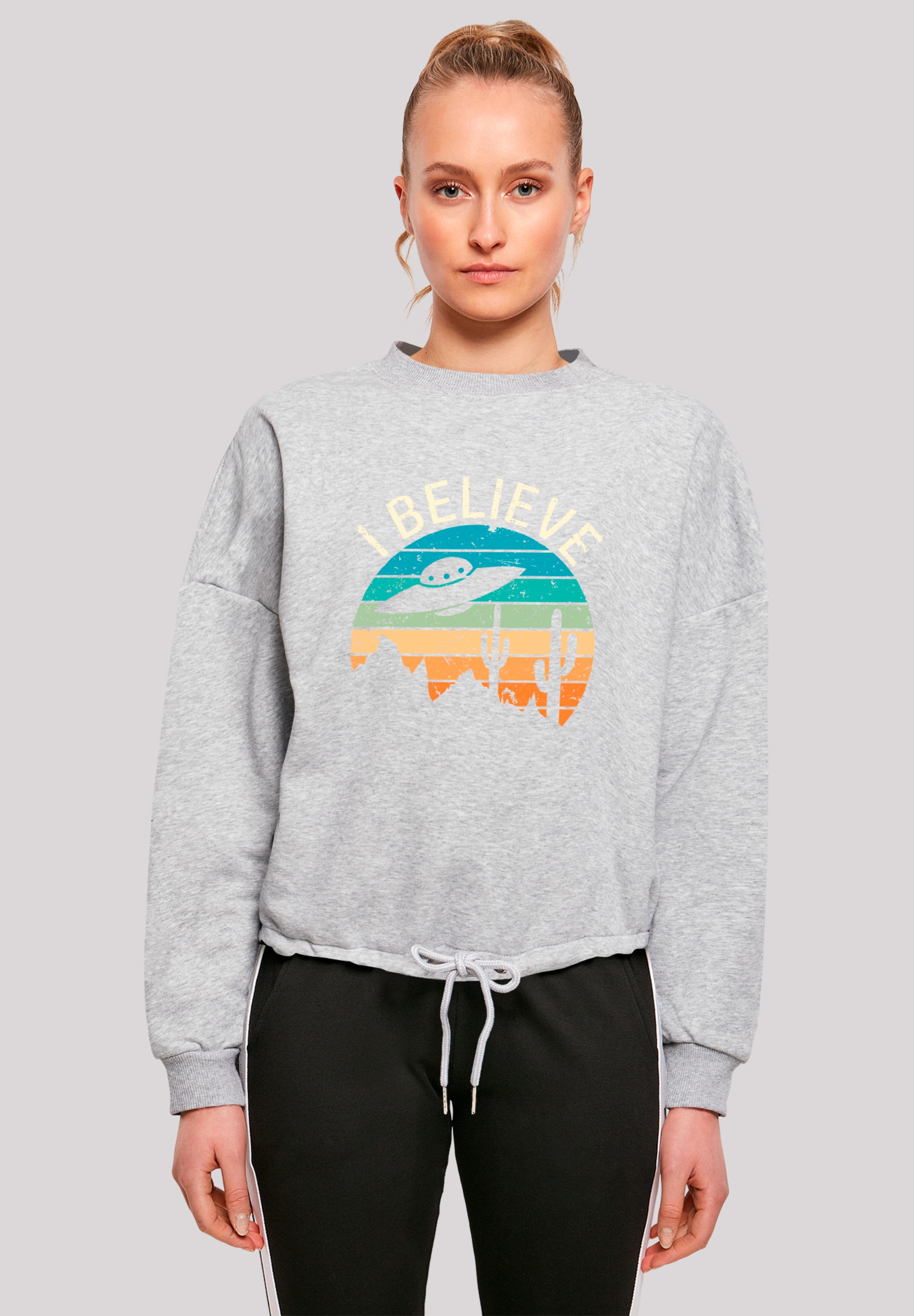 F4NT4STIC Sweatshirt "I Believe UFO Alien Sonnenuntergang", Premium Qualitä günstig online kaufen