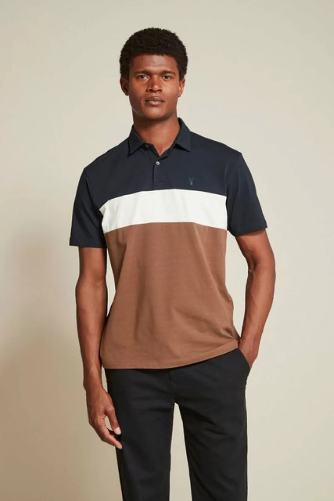 Next Poloshirt 3er-Pack Jersey-Poloshirts mit Farbblock-Design (3-tlg) günstig online kaufen